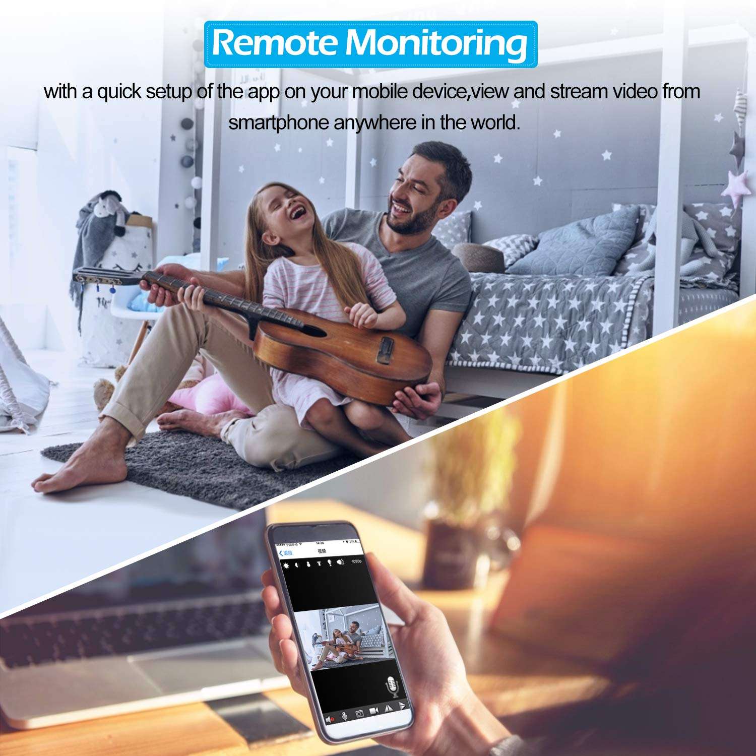 Pelay Hidden Camera, WiFi Wall Clock Camera HD 1080P Spy Camera Wireless Security Surveillance Camera Motion Detection and Video Recoder, Nanny Cam for Home/ Apartment/Office 4