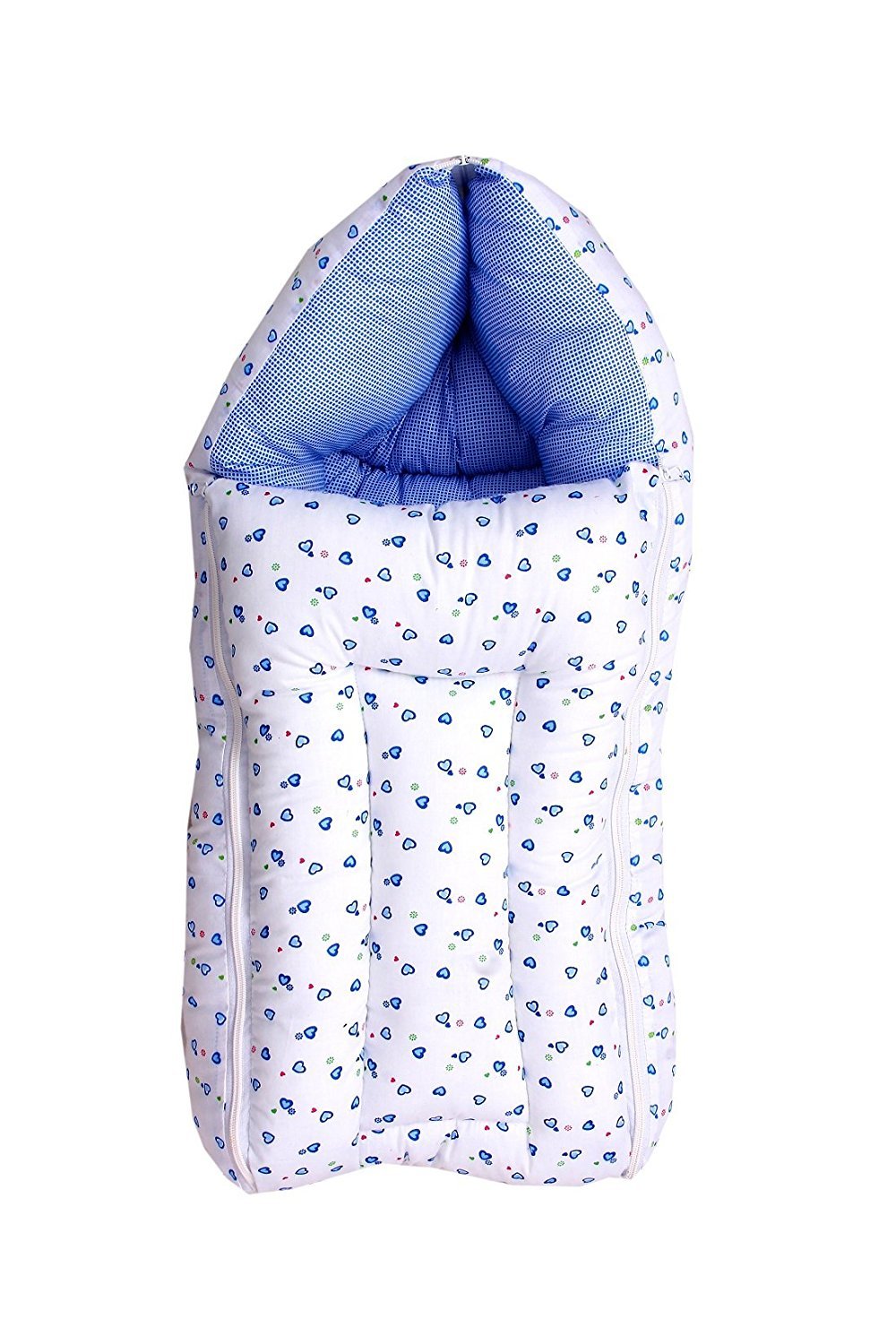 FARETO Baby Sleeping Bag cum Baby Carry Bag (Blue, 0-3 Months) 1