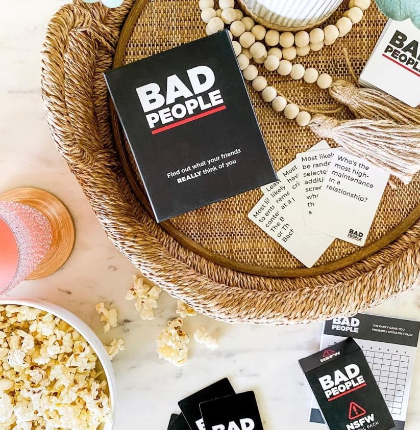 MPS MY PARTY SUPPLIERS Bad People Card Game, Bad People Game for Friends, After Dark Expansion Set Adult Card Game for Friends Party Game Board Games Night Game Find Out What Your Friends Think of You 5