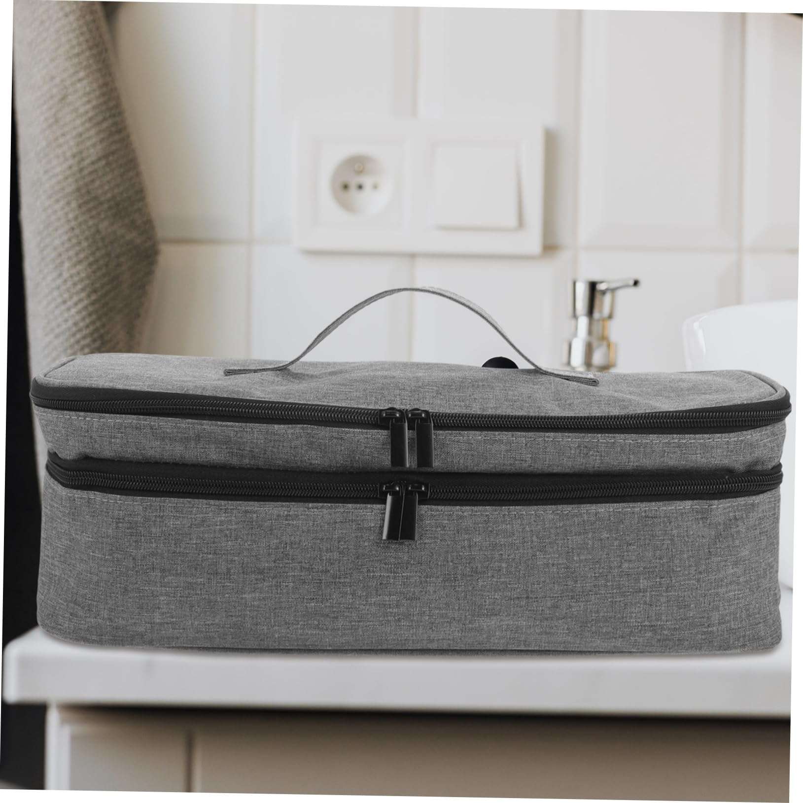 ANDRESLAD Hair Dryer Bag Hair Dryer and Curler Travel Case Organized Hair Tool Storage Bag for Travel Hair Dryer Bag Travel 5