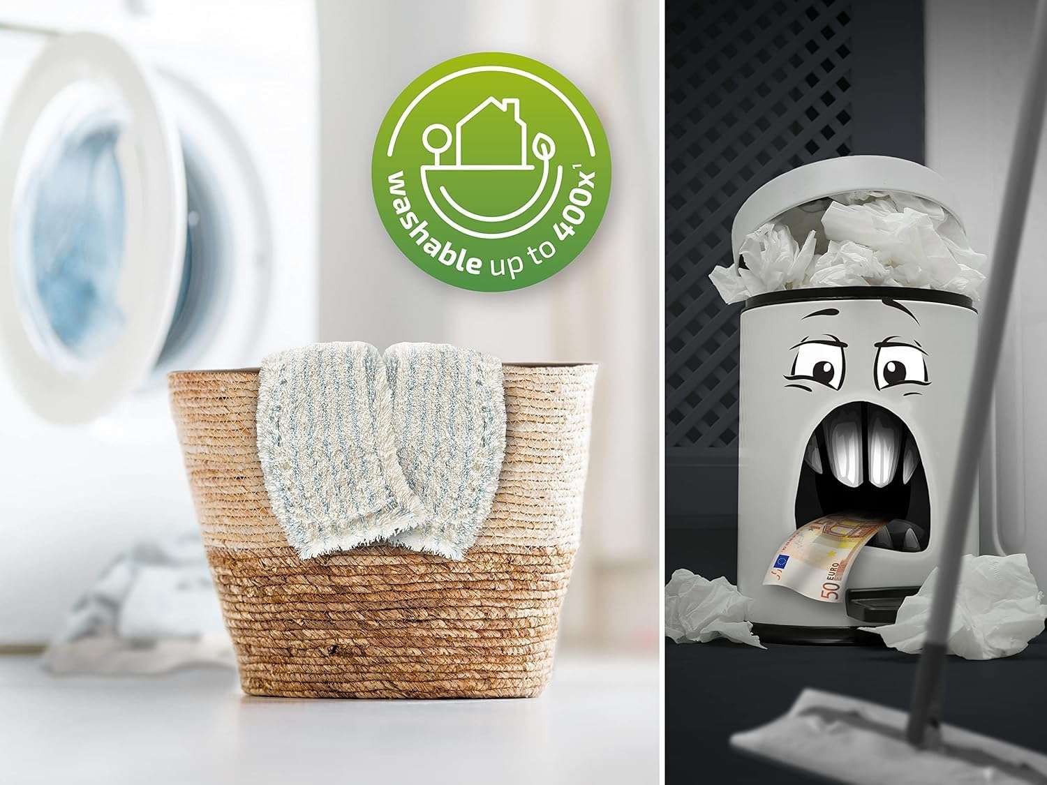 Leifheit Floor Wiper Cover Profi XL Cotton Plus. Wiping Width 42 cm 5