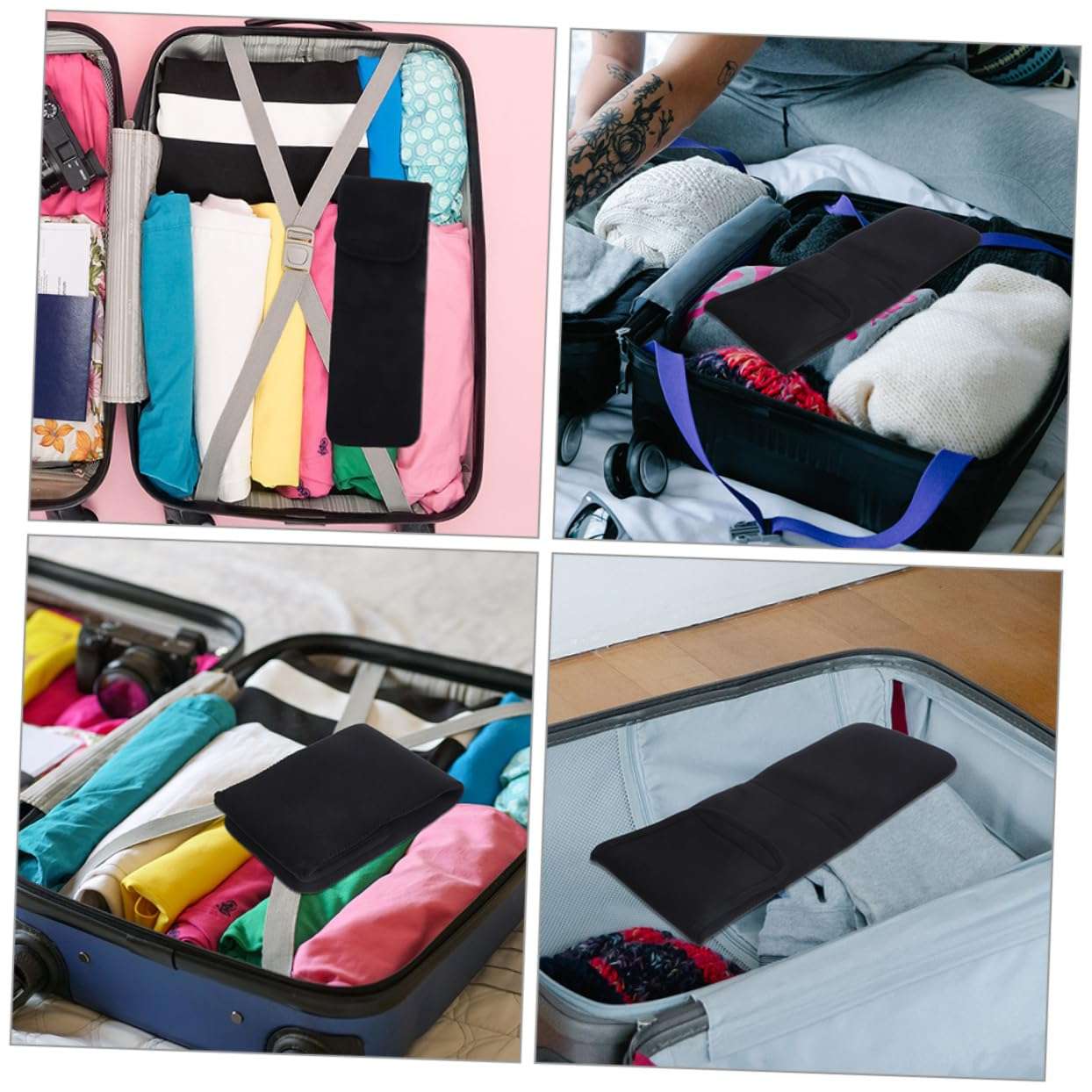 SOESFOUFU 2pcs Hair Straightener Protective Cover Tool Bags Hair Curler Hair Rollers Curling Iron Curling Wand Storage Pouch Neoprene Holder Storage Bag Travel Hair Dryer Portable Canvas 5