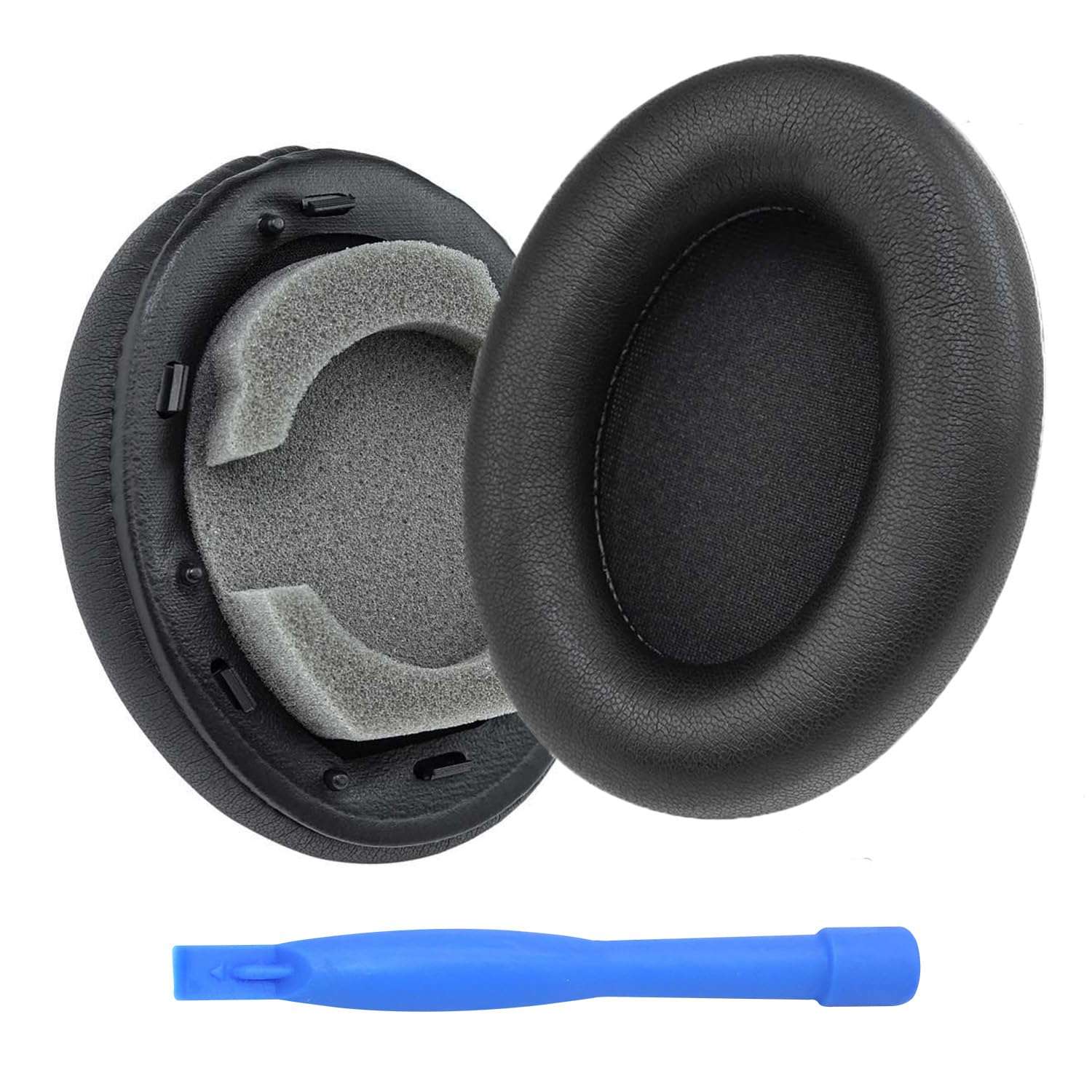 Ear Pads Replacement for Sony WH-1000XM3 Noise Cancelling Headphone by MMOBIEL - Memory Foam and Protein PU Ear Pad Cushions - Noise Isolation Earpads Replacement – Black 1