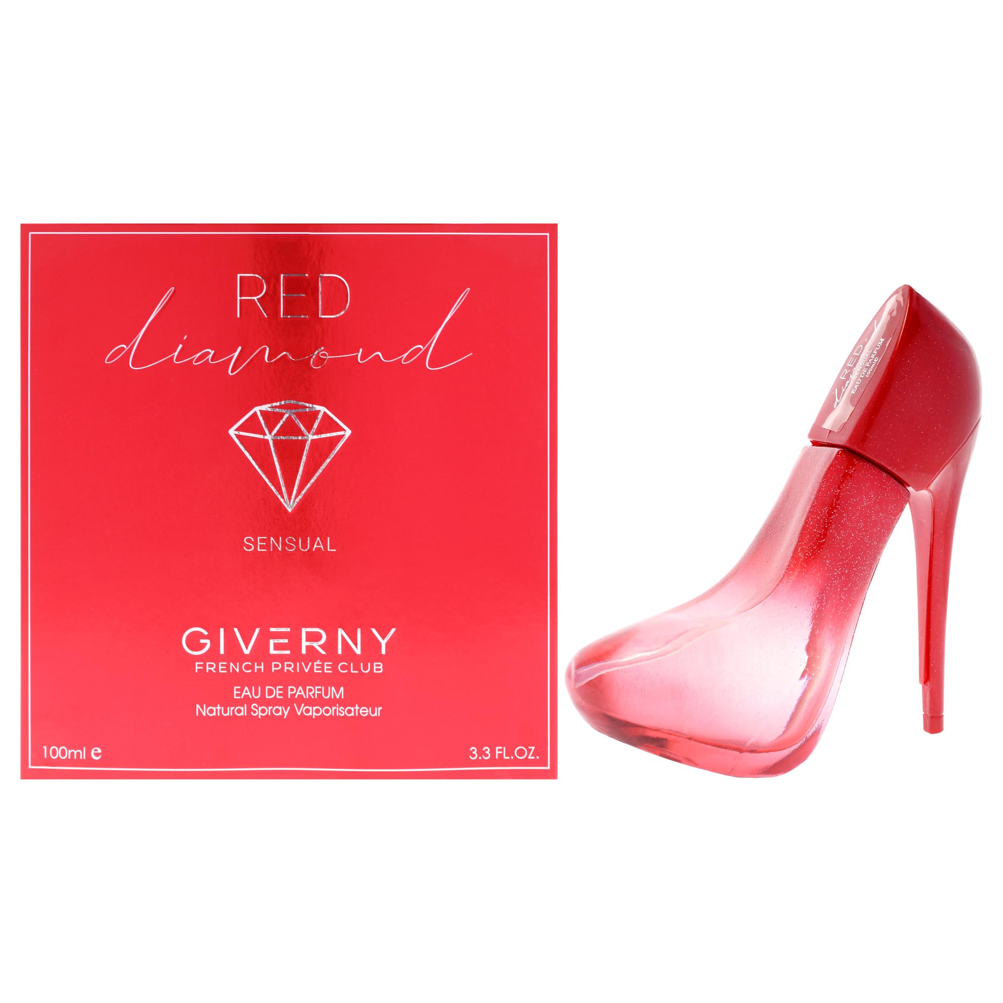 Giverny Red Diamond Eau De Parfum with fruity and floral Aldehyde, Long Lasting Fresh Grapefruit Fragrance for Women 100ml
