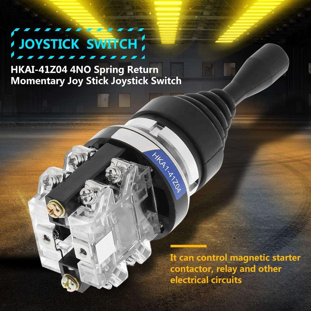 Yosoo Health Gear Joystick Switch Controller 4 Position 4NO Momentary, 4 Position Joystick with for Industrial Control AC 50Hz and DC Circuits 2