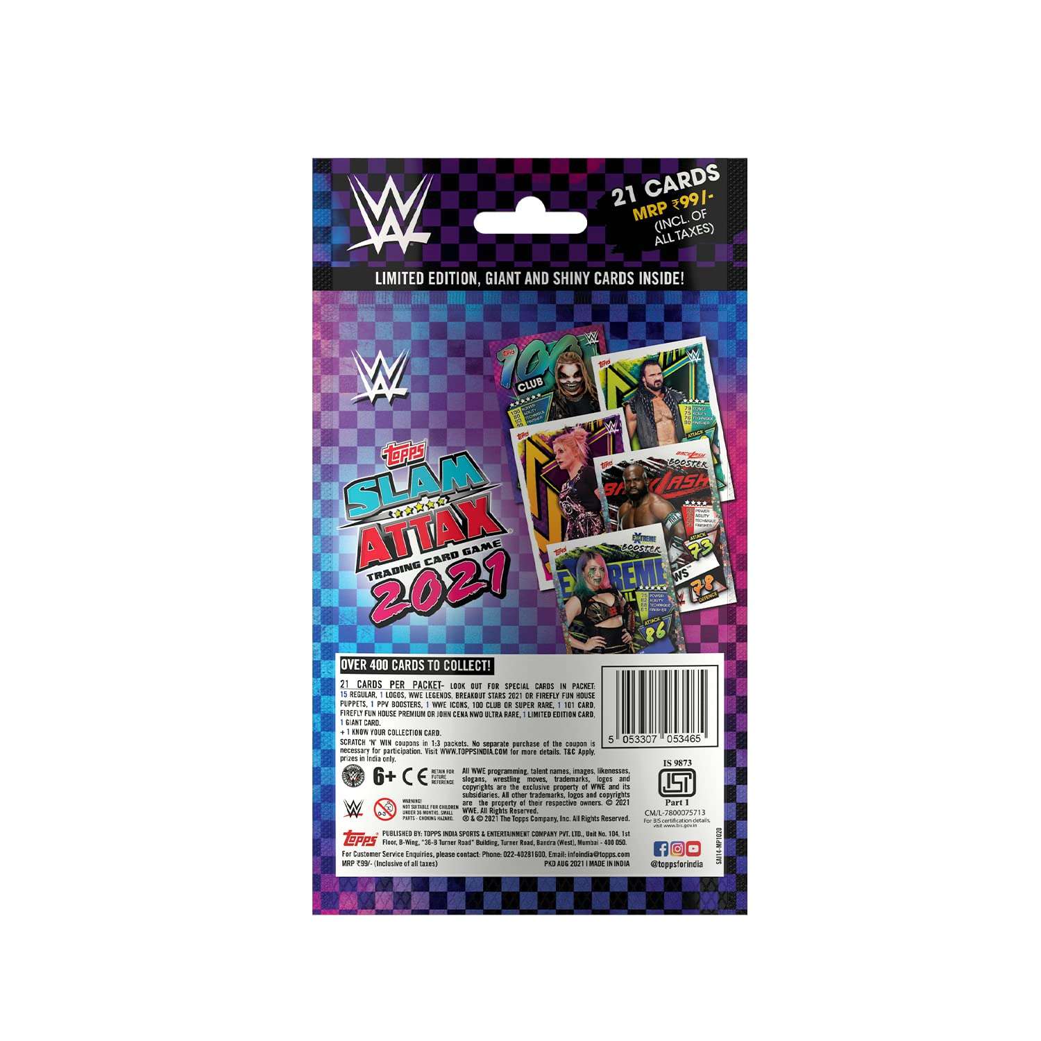 Topps WWE Slam Attax 2021 Edition (Multi Pack) I WWE Cards | WWE Slam Cards| Slam Attax | Slam Attax Cards | Slam Attax, Multicolor for Kid 5