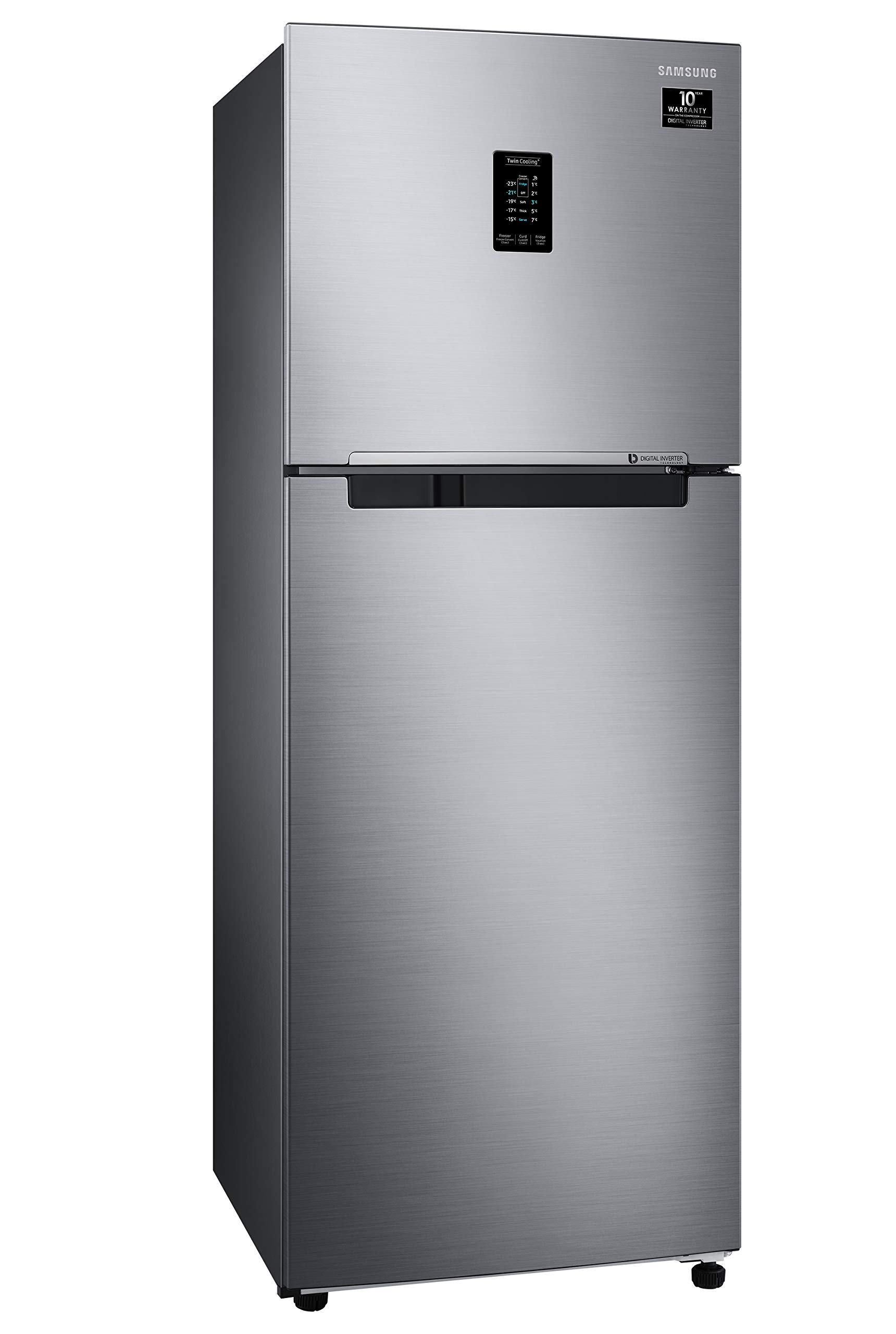 Samsung 314 L 2 Star Inverter Frost Free Double Door Refrigerator (RT34A4622S8/HL, Silver, Elegant Inox, Convertible, Curd Maestro) 5