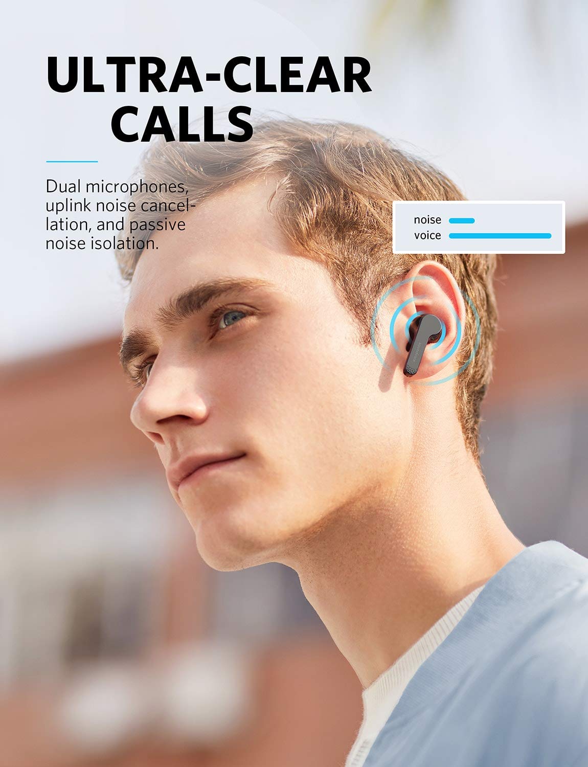 Soundcore Anker Liberty Air True-Wireless Earphones with Charging Case, Bluetooth 5, 20 Hour Battery Life, Touch Control Earbuds, Graphene Enhanced Sound, Noise-Cancelling Microphones, and Secure Fit 3