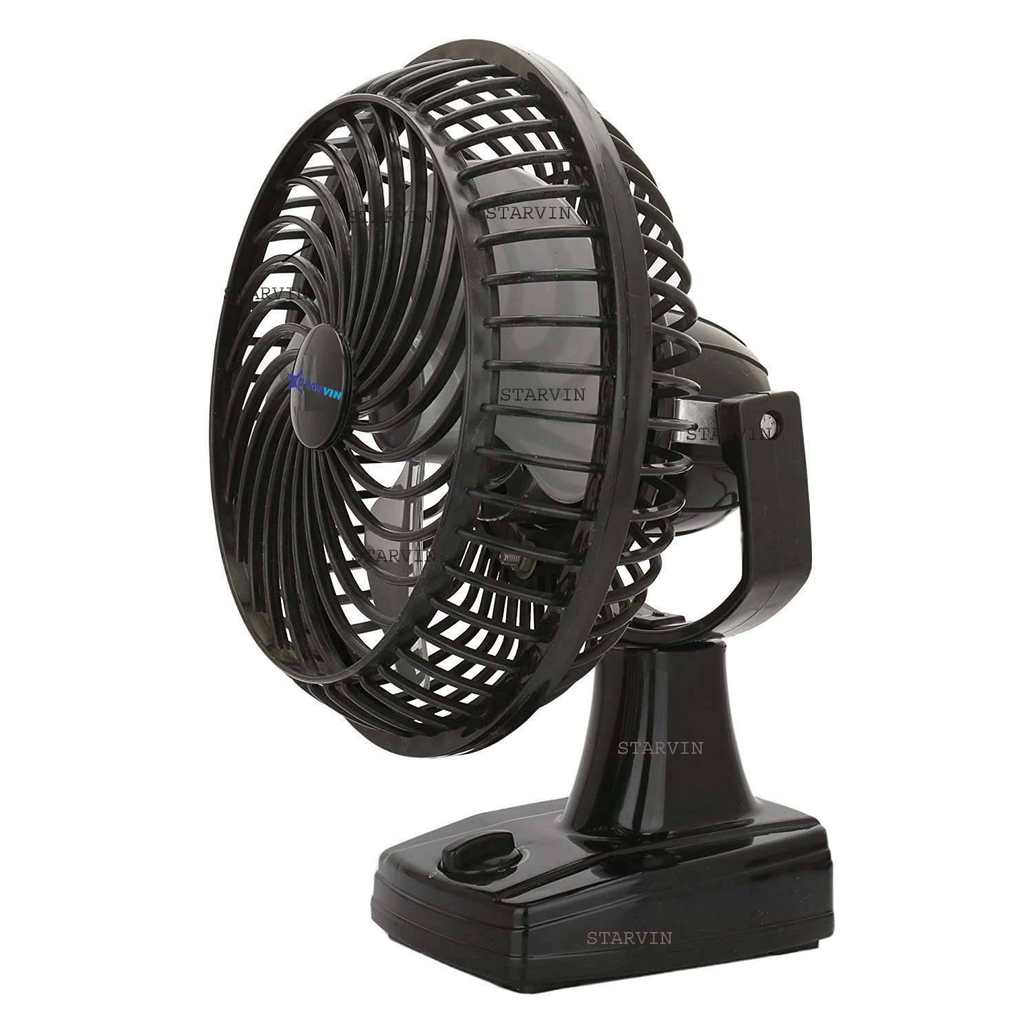 STARVIN || Wall Cum Table Fan || With Powerful Motor || 3 Speed Mode || 100% Copper Motor || 9 Inch Size 225mm || With 1 Year Warranty || Model- Cutie || Color Black || MK20135 5