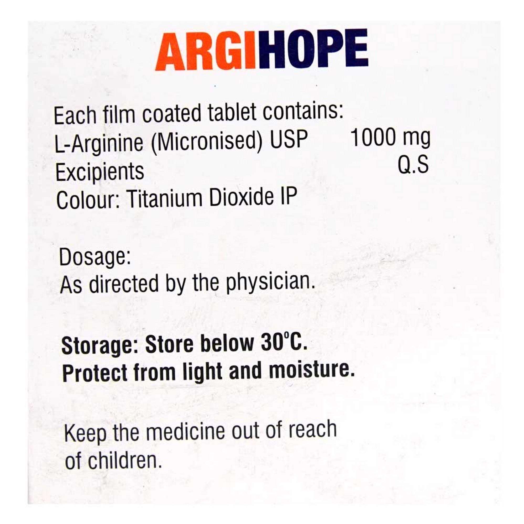 Argihope 1000Mg - Strip of 10 Tablets 4