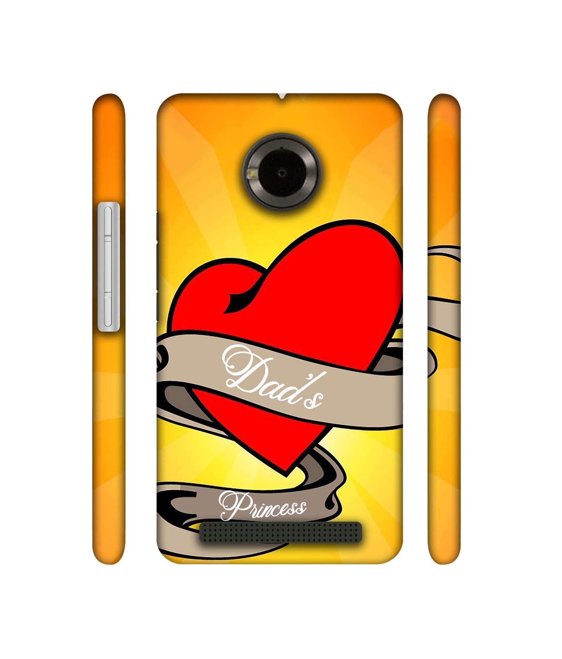 Amazon Brand - Solimo Designer Dad's Princess 3D Printed Hard Back Case Mobile Cover for Micromax YU Yuphoria AQ5010 / AO5010 3