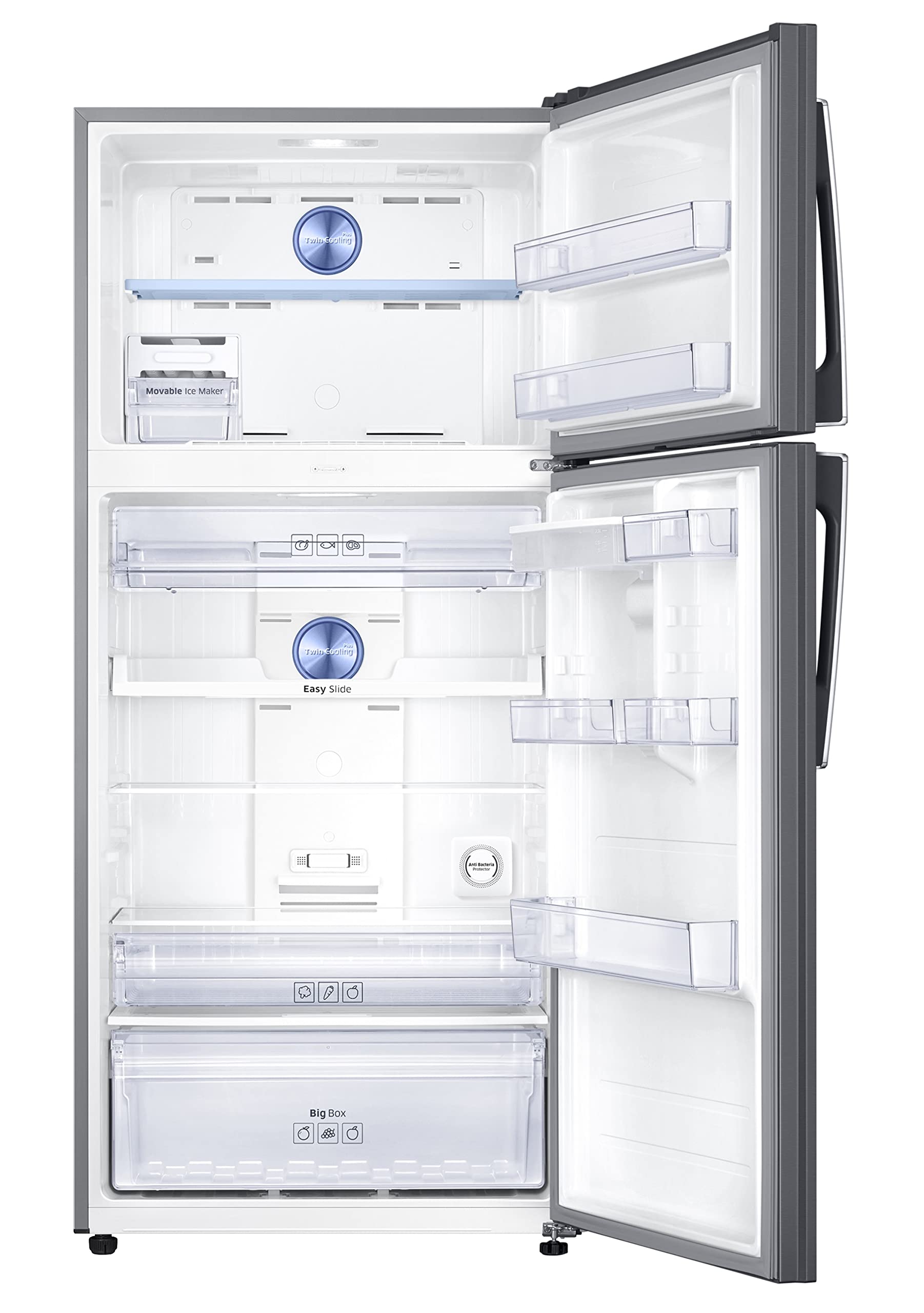 Samsung 523L 2 Star Frost-Free Double Door Digital Inverter Refrigerator (RT54B6558SL/TL,Steel) 4