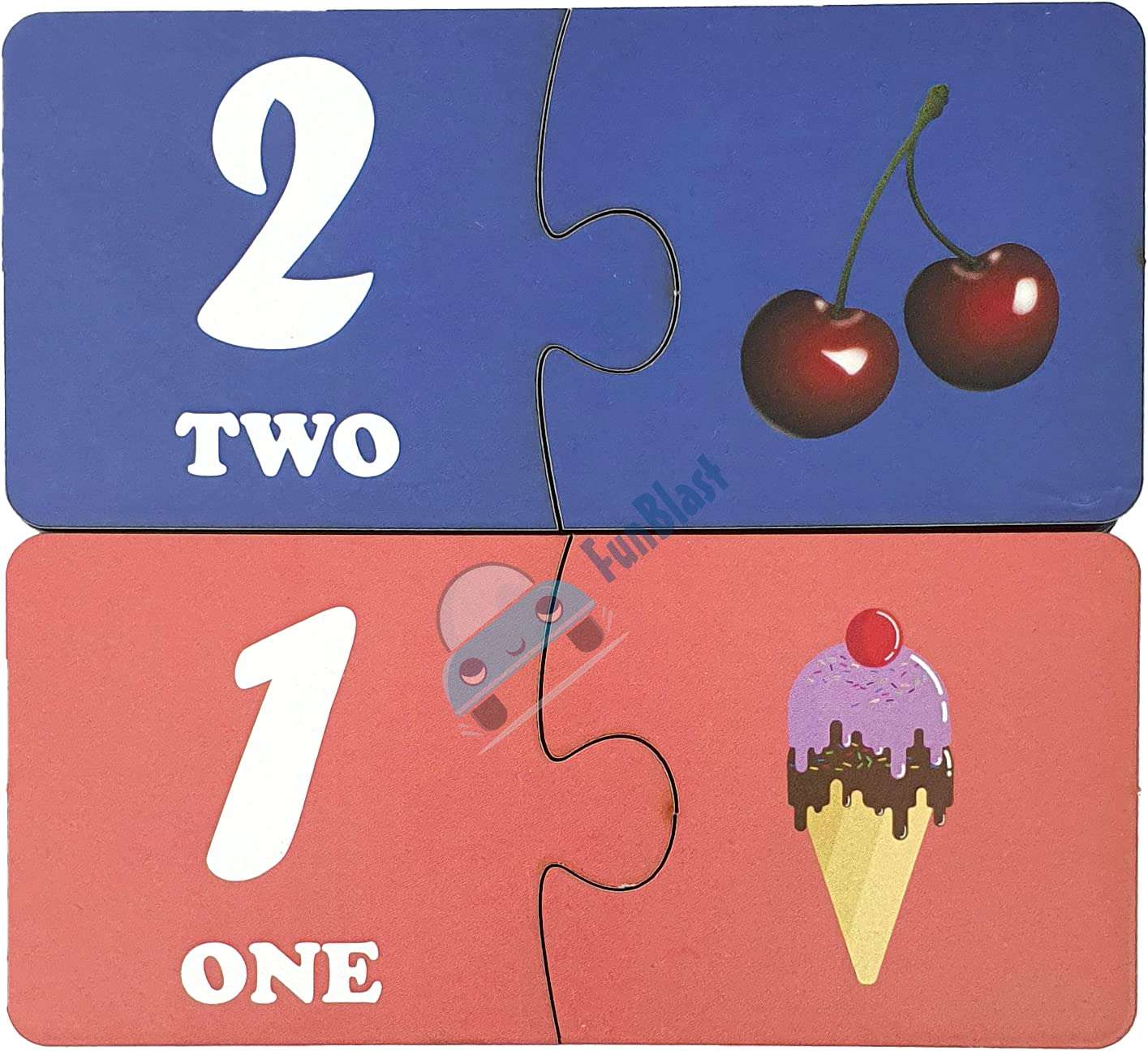 FunBlast Wooden Number Jigsaw Puzzle for Kids Jigsaw Puzzle for Kids of Age 3-5 Years – 24 Pcs (Multicolor) 4