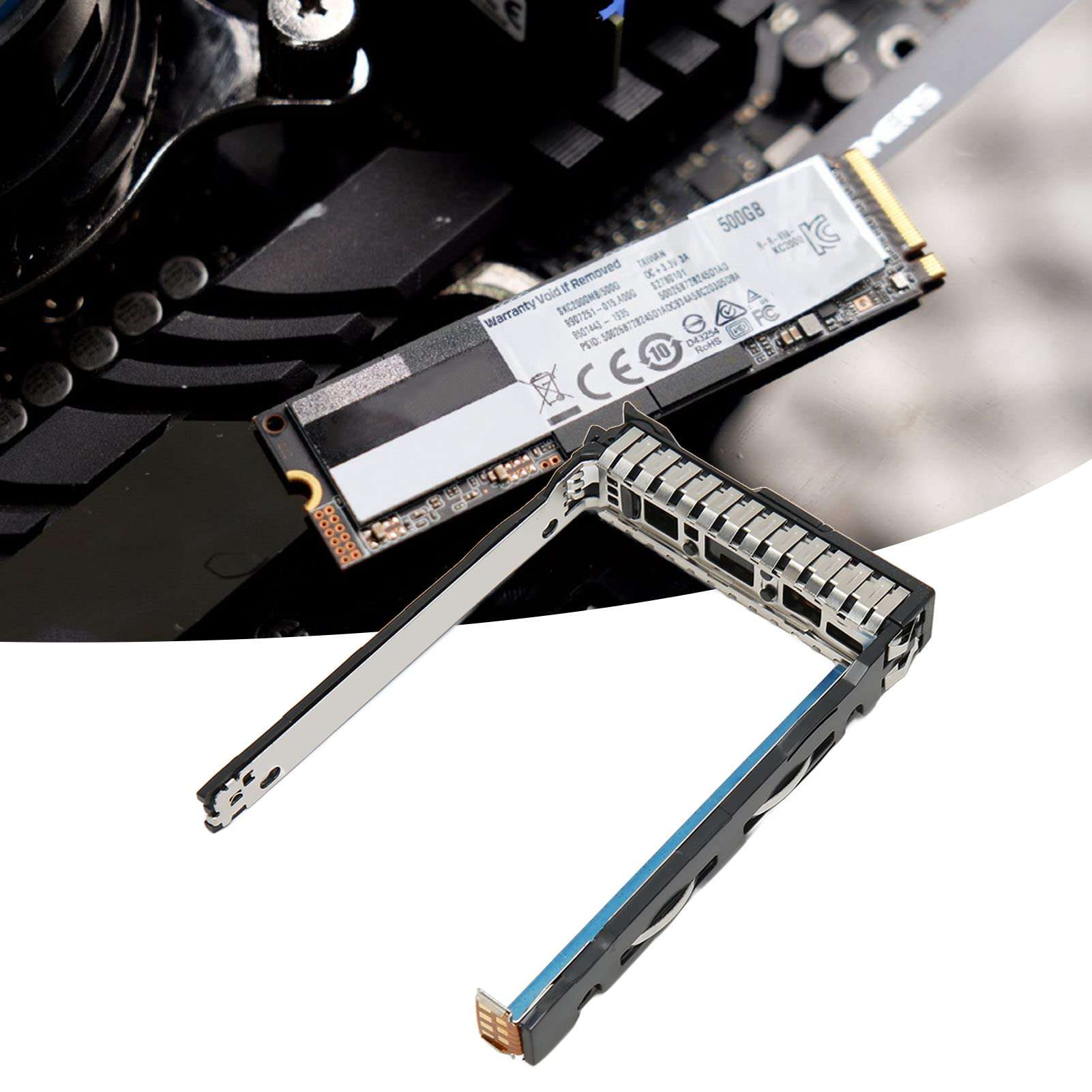 Hard Drive Caddy, 2.5in Hard Drive Tray, Hard Drive Carrier Tray Caddy, SAS SATA Hot Swap HDD Caddy for HP P N 727695 001 DL385 DL380 G10 NVMe, Hard Drive Bracket, Easy Setup 5