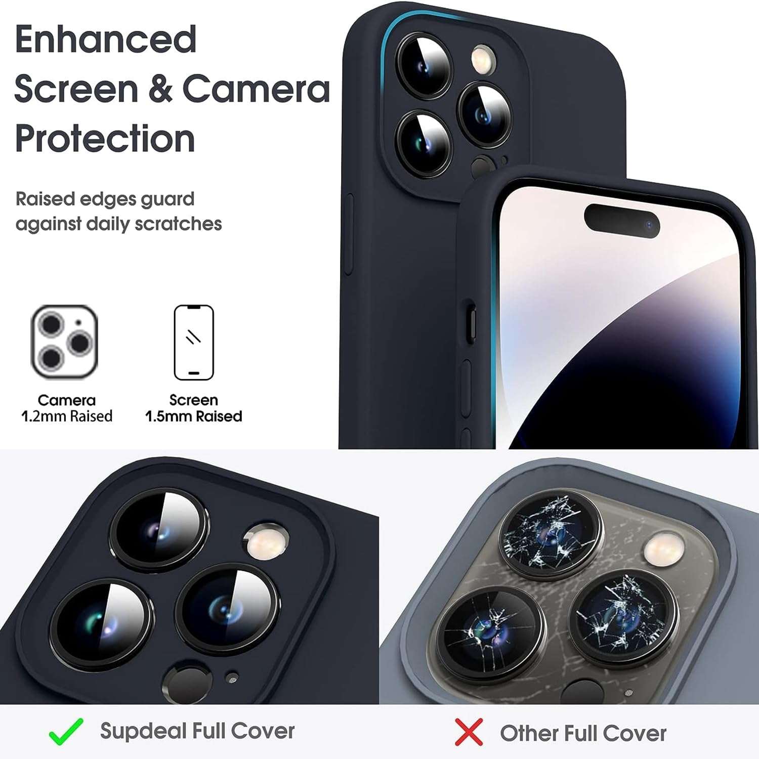Spacekart Back Cover case compatable for [iPhone 16 pro] Ultra-Thin Slim Fit Soft Silicon Back Cover Case Flexible TPU Matte Finish Coating Light Protective - Black 3
