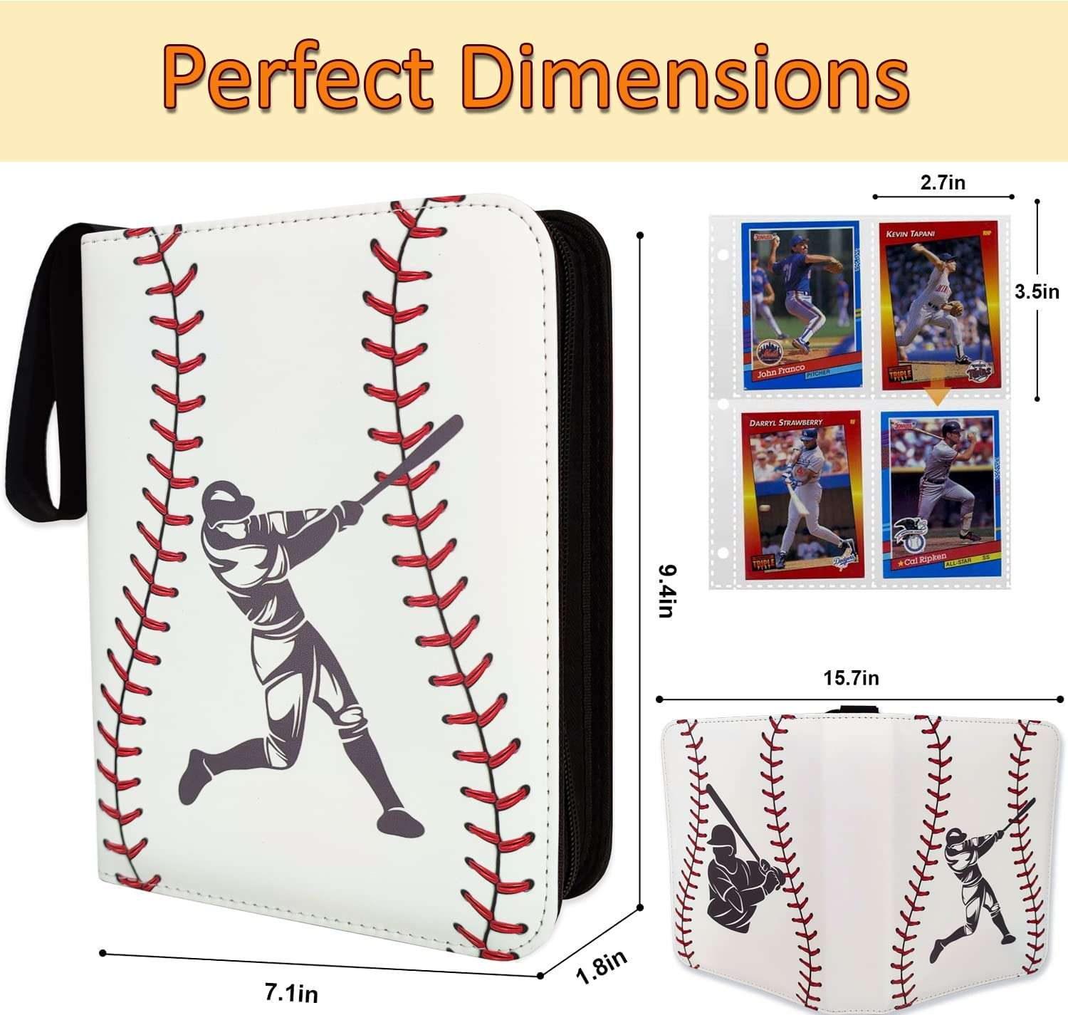 2 Pack baseball Card Binder Gift 5