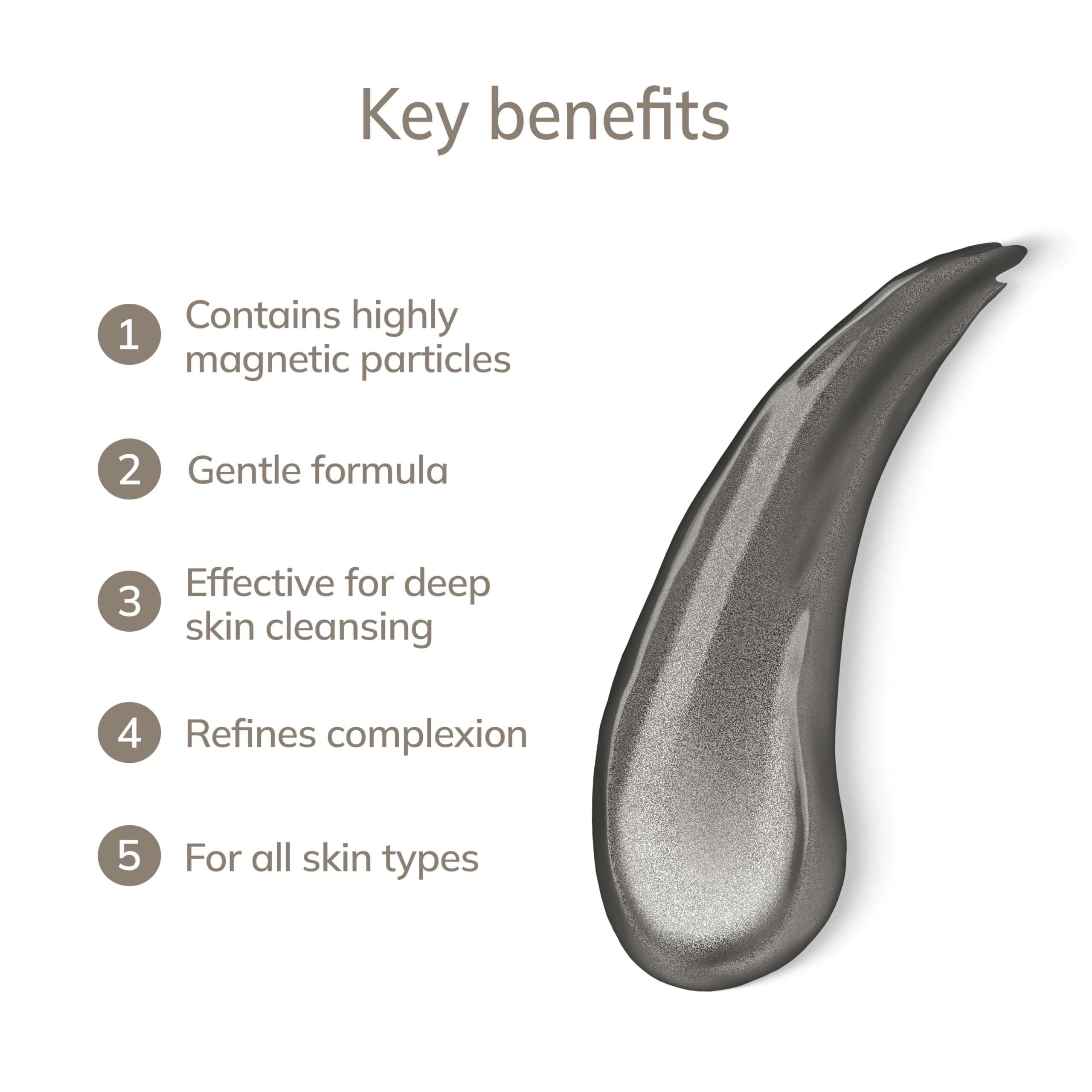 GESKE Magnetic Cleansing Mask | Use with our Touchless Magnetic Peeling Mask | Deep Skin Cleansing | Face Mask with Magnetic Particles | Vitamin E & Glycerin | Gentle Formula | Refines Complexion 4