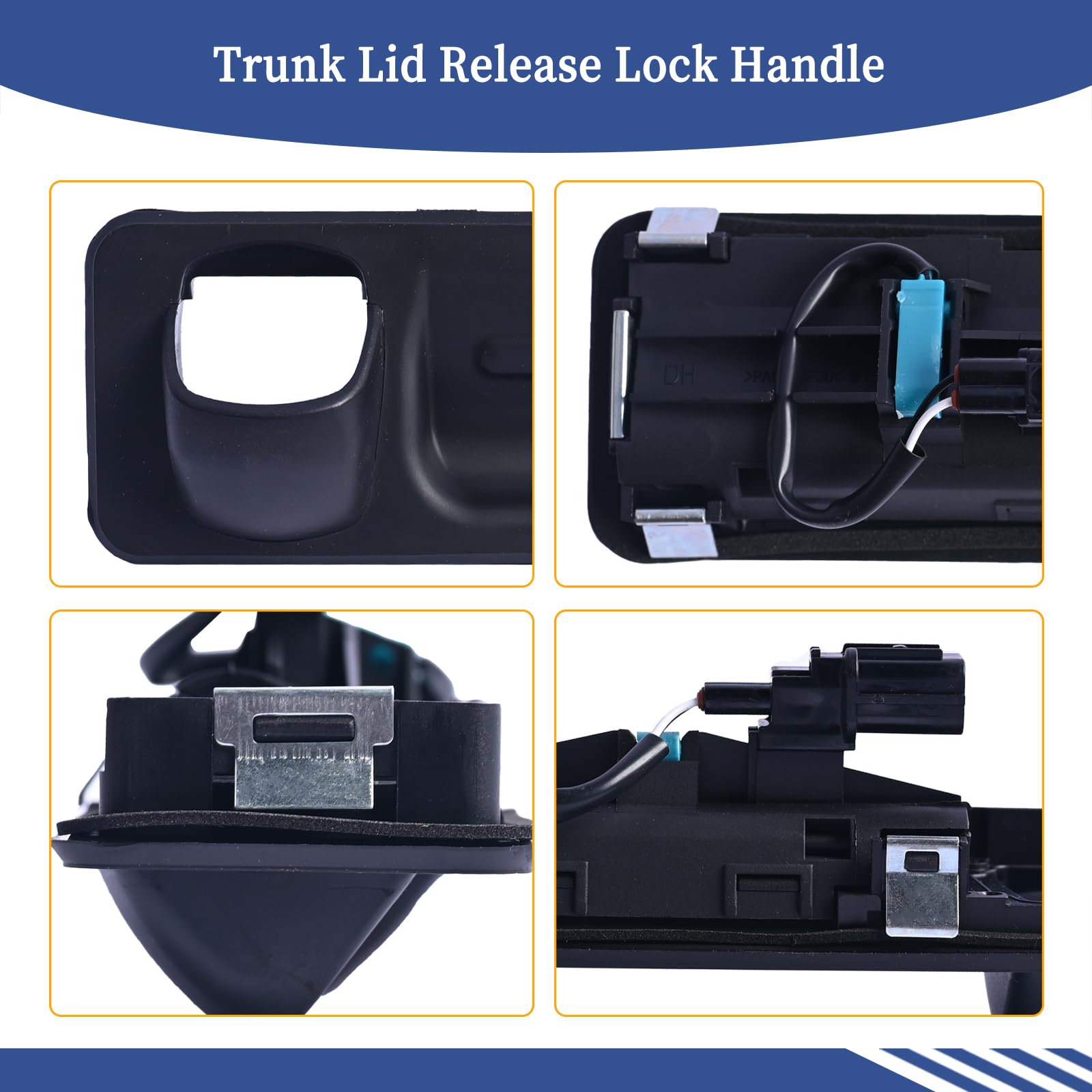 Getfarway 81260-B10104X Trunk Lid Release Lock Handle Switch Compatible with Hyundai Genesis 2014-2016 Genesis G80 2017-2020 Sedan 4-Door Replace 81260B10104X 5