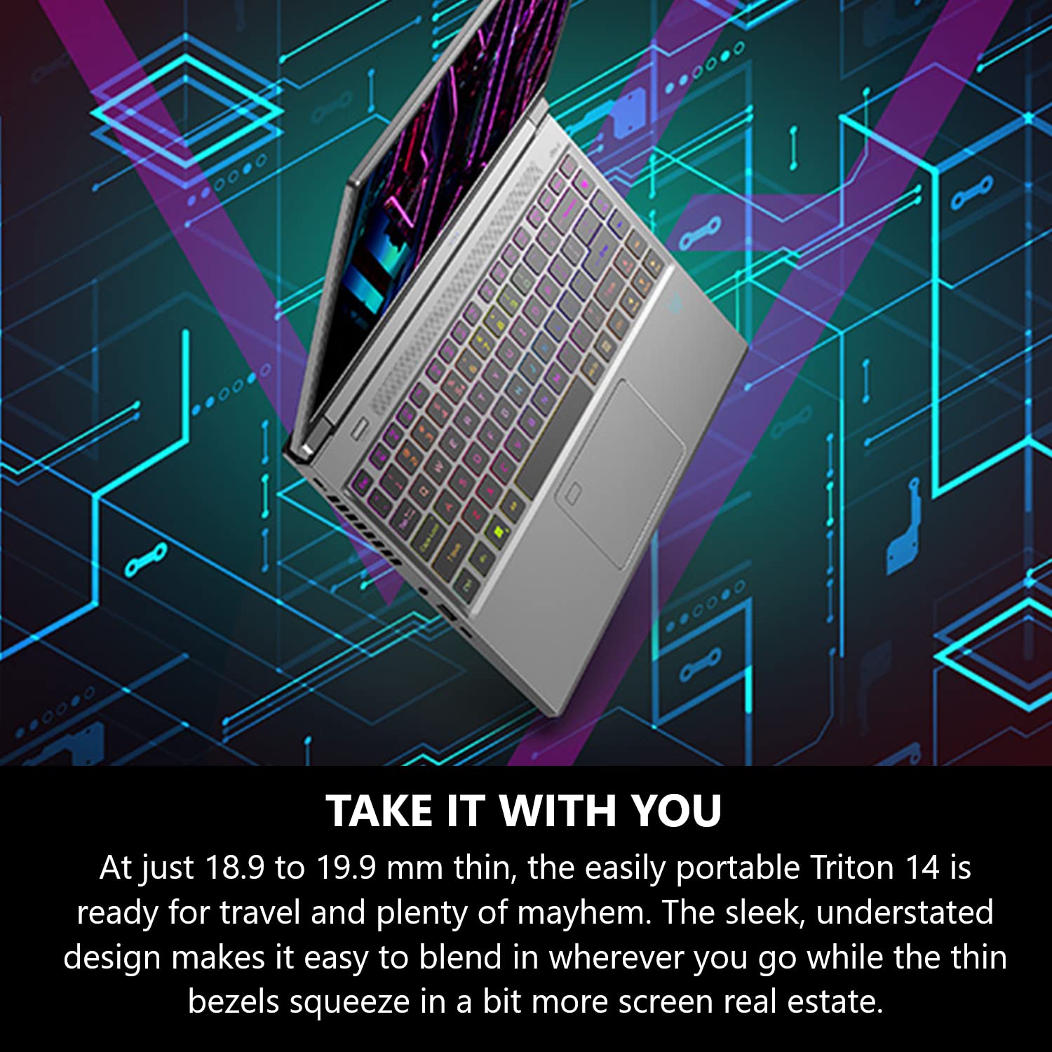 Acer Predator Triton 14 Gaming/Creator Laptop | 13th Gen Intel i7-13700H | NVIDIA GeForce RTX 4070 | 14" Mini LED 250Hz G-SYNC Display | 16GB LPDDR5 | 1TB PCIe Gen4 SSD |WiFi 6E | PT14-51-7979, Silver 6