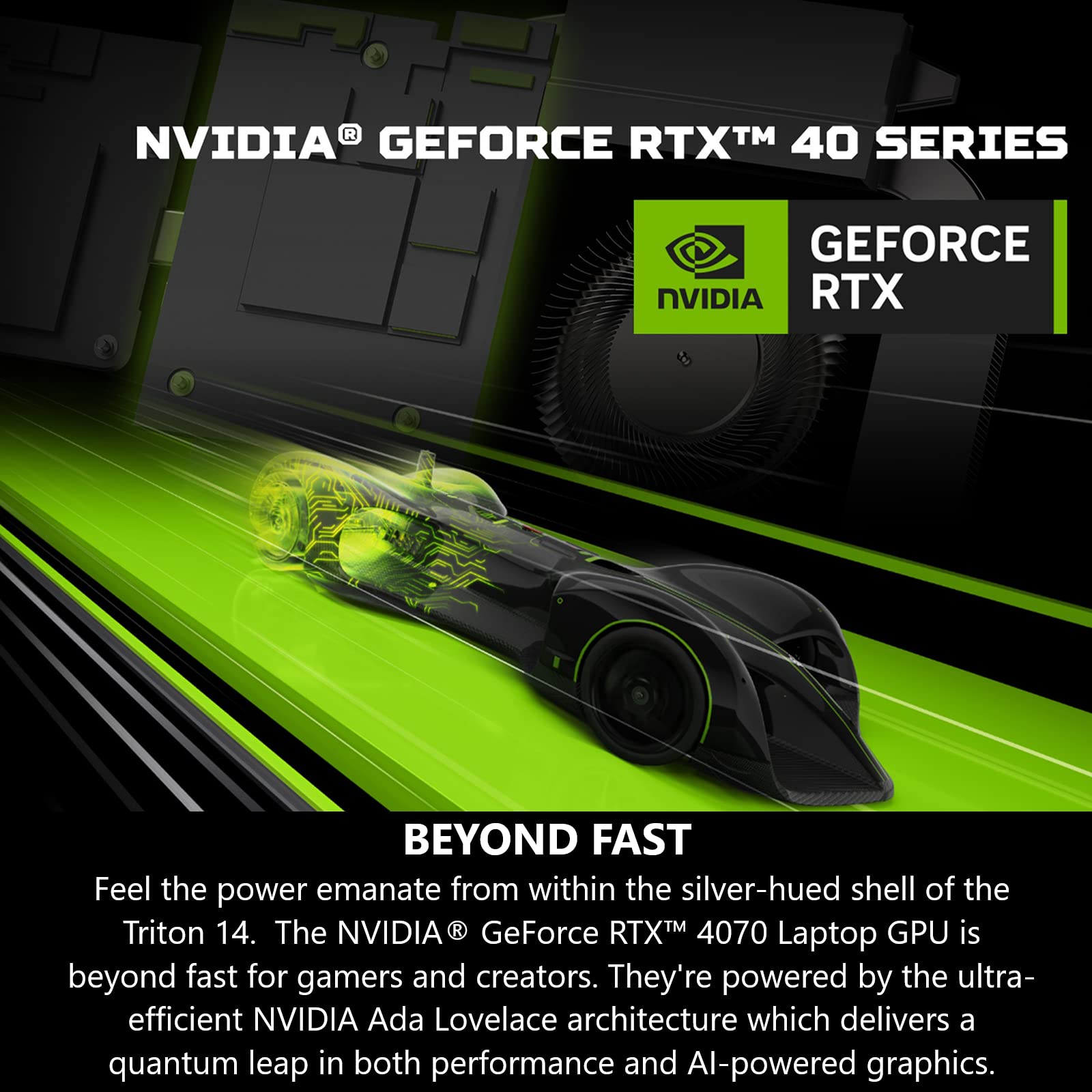 Acer Predator Triton 14 Gaming/Creator Laptop | 13th Gen Intel i7-13700H | NVIDIA GeForce RTX 4070 | 14" Mini LED 250Hz G-SYNC Display | 16GB LPDDR5 | 1TB PCIe Gen4 SSD |WiFi 6E | PT14-51-7979, Silver 3