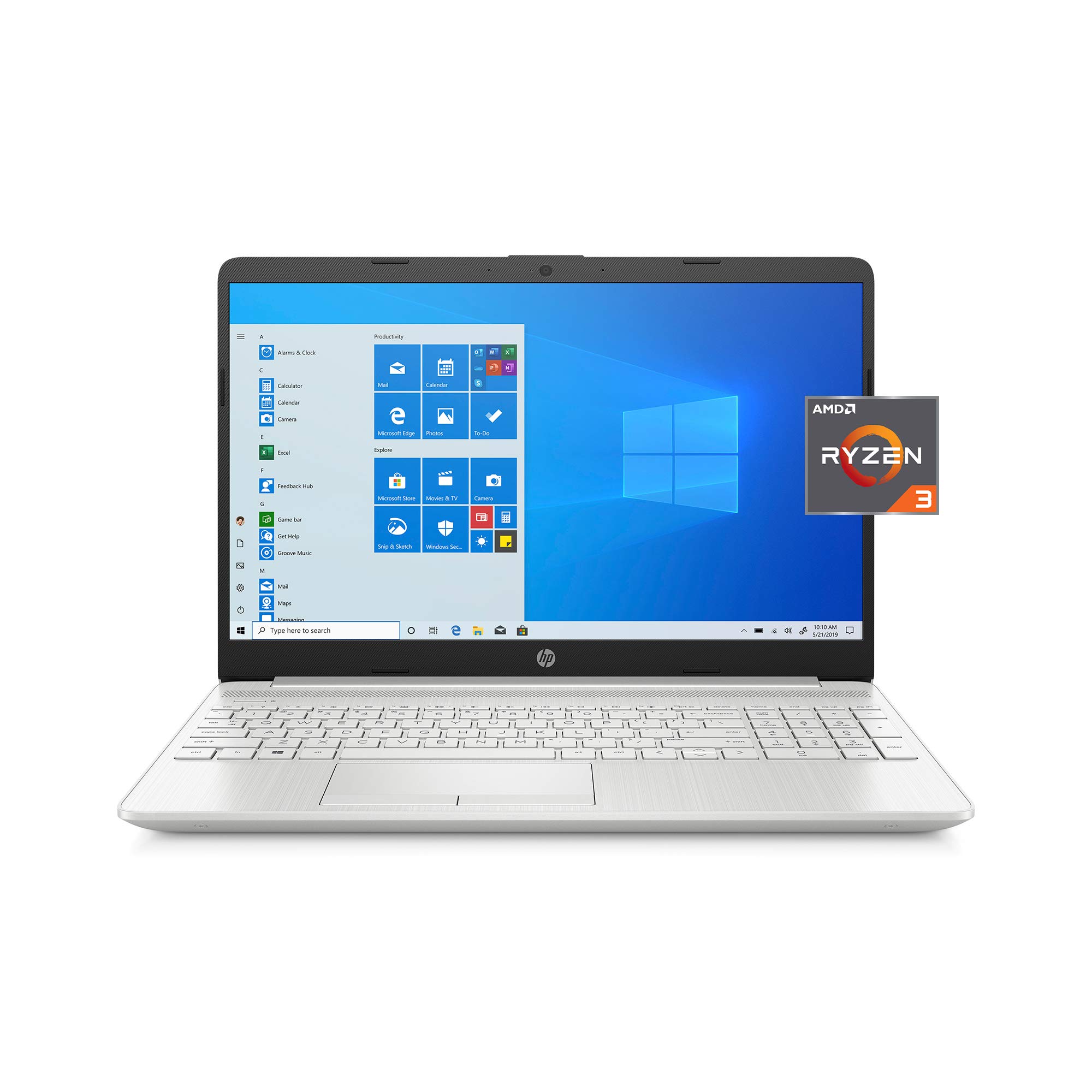 2022 HP 15.6'' FHD Laptop PC Intel Dual-Core i3-1115G4 16GB DDR4 RAM 256GB M.2 NVMe SSD Intel UHD Graphics USB-C HDMI WiFi AC RJ45 Bluetooth Webcam Fingerprint Windows 10 Home w/RE 32GB USB 3.0 Drive 2