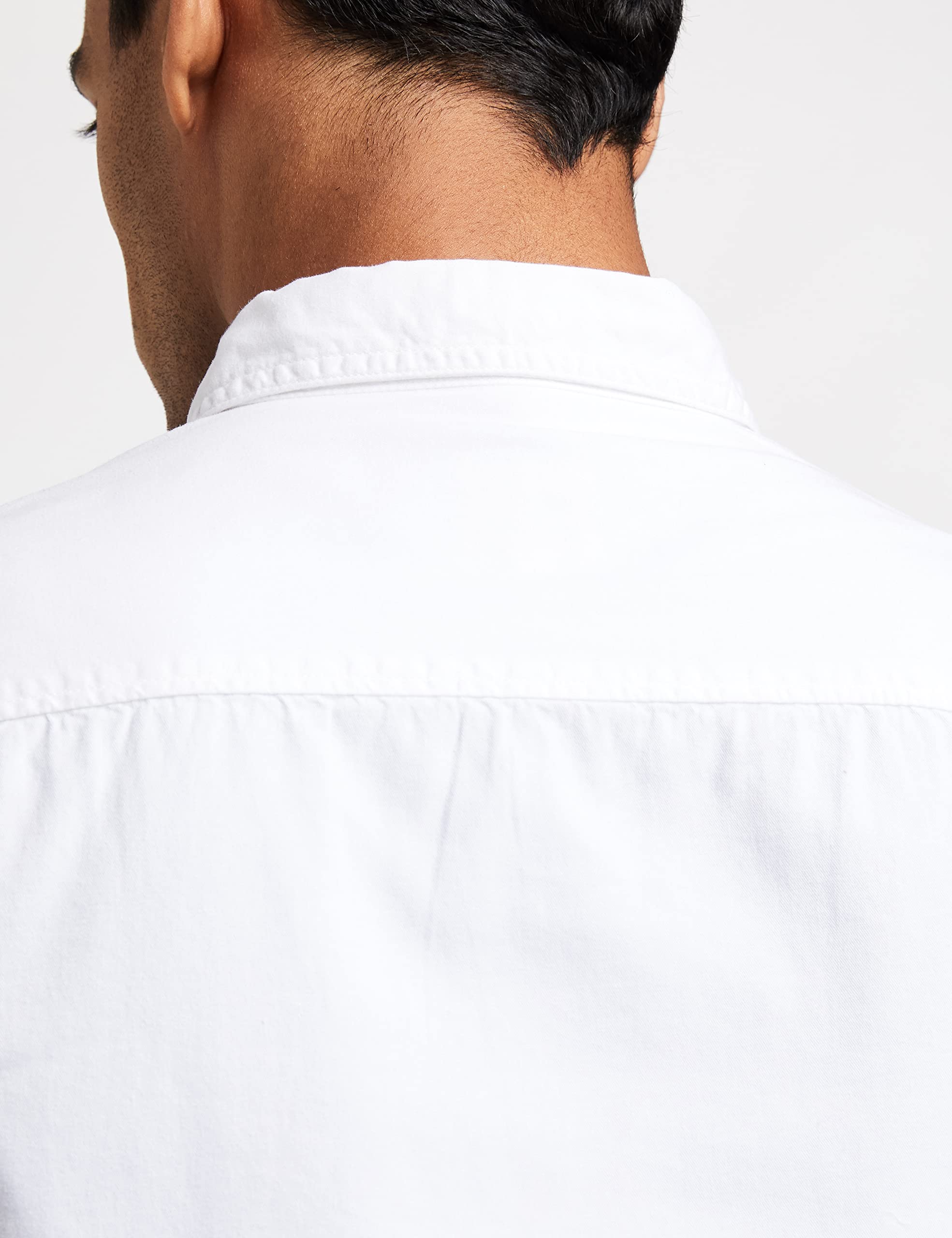 Amazon Brand - Inkast Denim Co. Men's Slim Casual Shirt (IN-S-02_White 3XL) 4