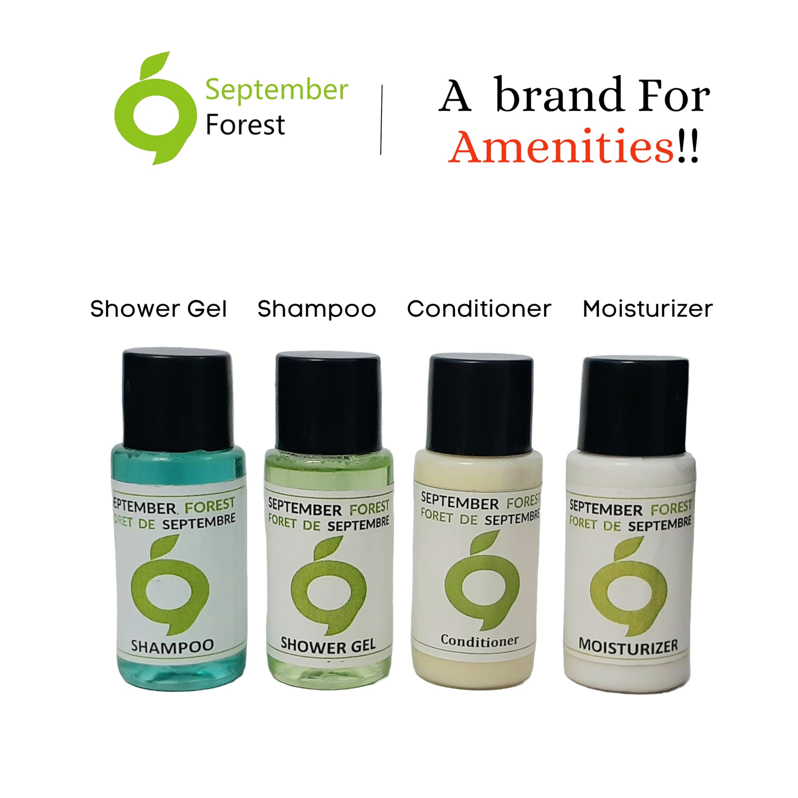 September Forest Premium Toiletries 8 Item Hotel Accessories Kit, Pack of 100 | Hotel Toiletries Kit | Guest House Kit | Guest Room Amenities | Marriage Guest Toiletry Kit | Hospital Kit 5