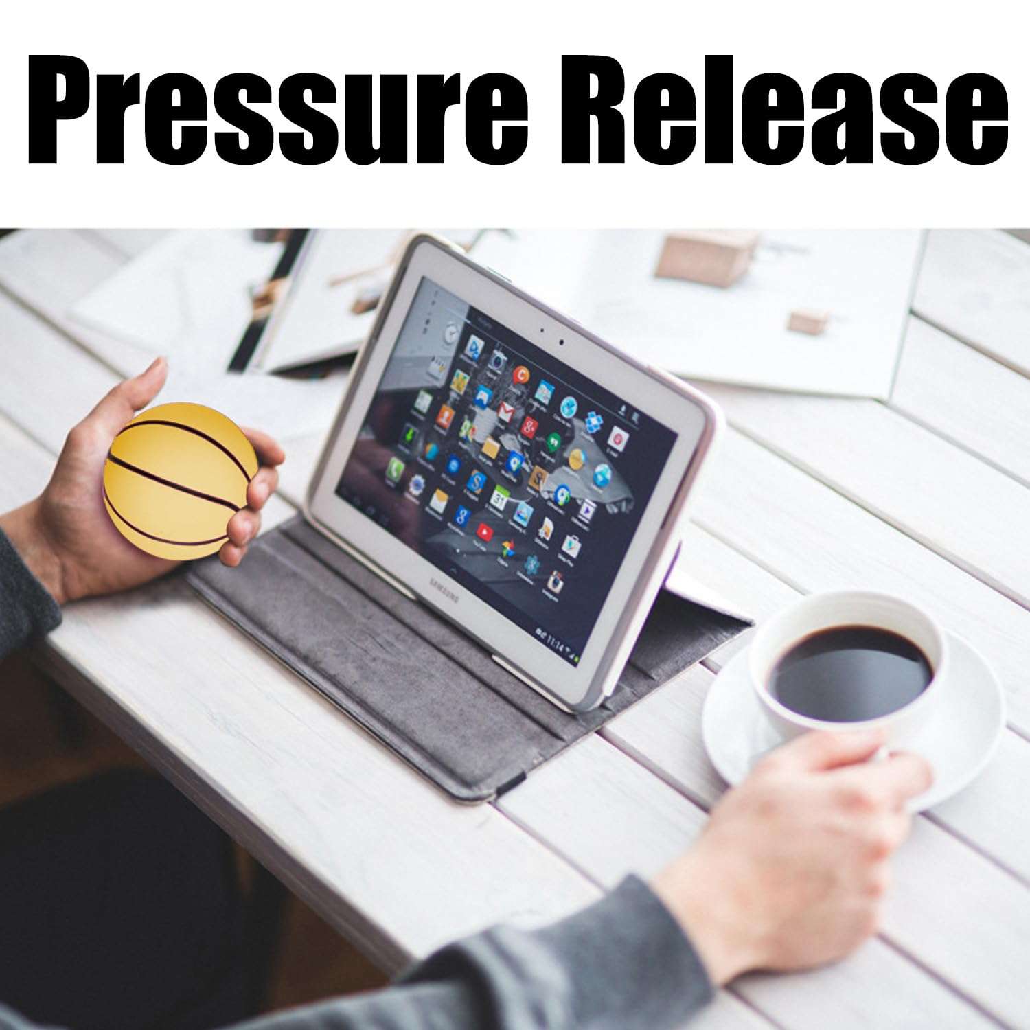 Mini Foam Basketball 2.4 inch 4 Pack for Toddlers to Throw Squeeze Squish,Cute Small Soprts Ball Party Decoration,Boys Girls Gift or Adults Stress Relief Toy Yellow 5