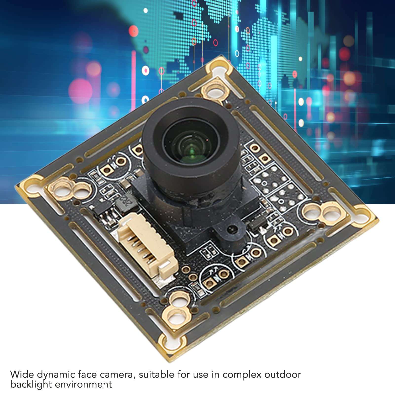 USB Camera Module, 5MP 30fps USB2.0 Webcam Board, 96 Degrees Viewing Angle Drive Free USB HD Camera Module for Windows for Android for Linux 4