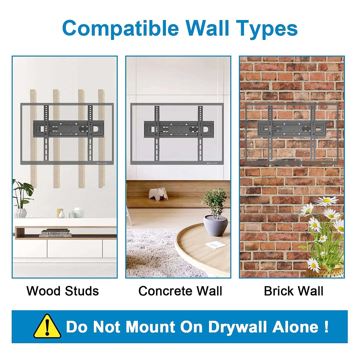 Full Motion TV Wall Mount,JUSTSTONE TV Wall Mount Swivel and Tilt TV Mount with Height Setting,TV Bracket Articulating Arms for Most 13-45Inch Flat Curved TVs up to 55lbs,Max VESA 8"x8"(200x200mm) 5