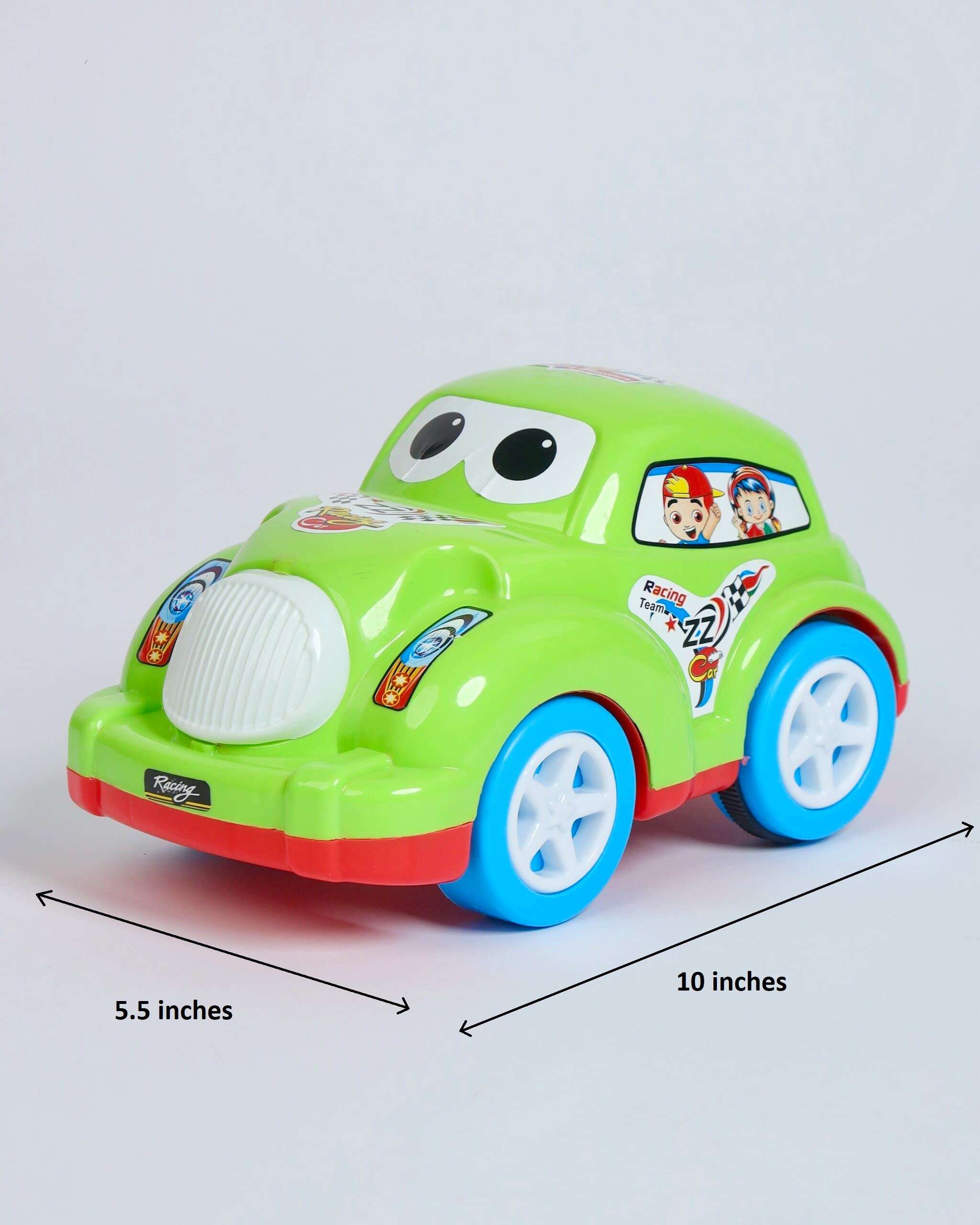 Action CAR, Push and go Crawling Toy Car for Kids & Children, Friction Powered car Toy for 2+ Years Old Boys|Girls (Pack of 1), Multi Color 3