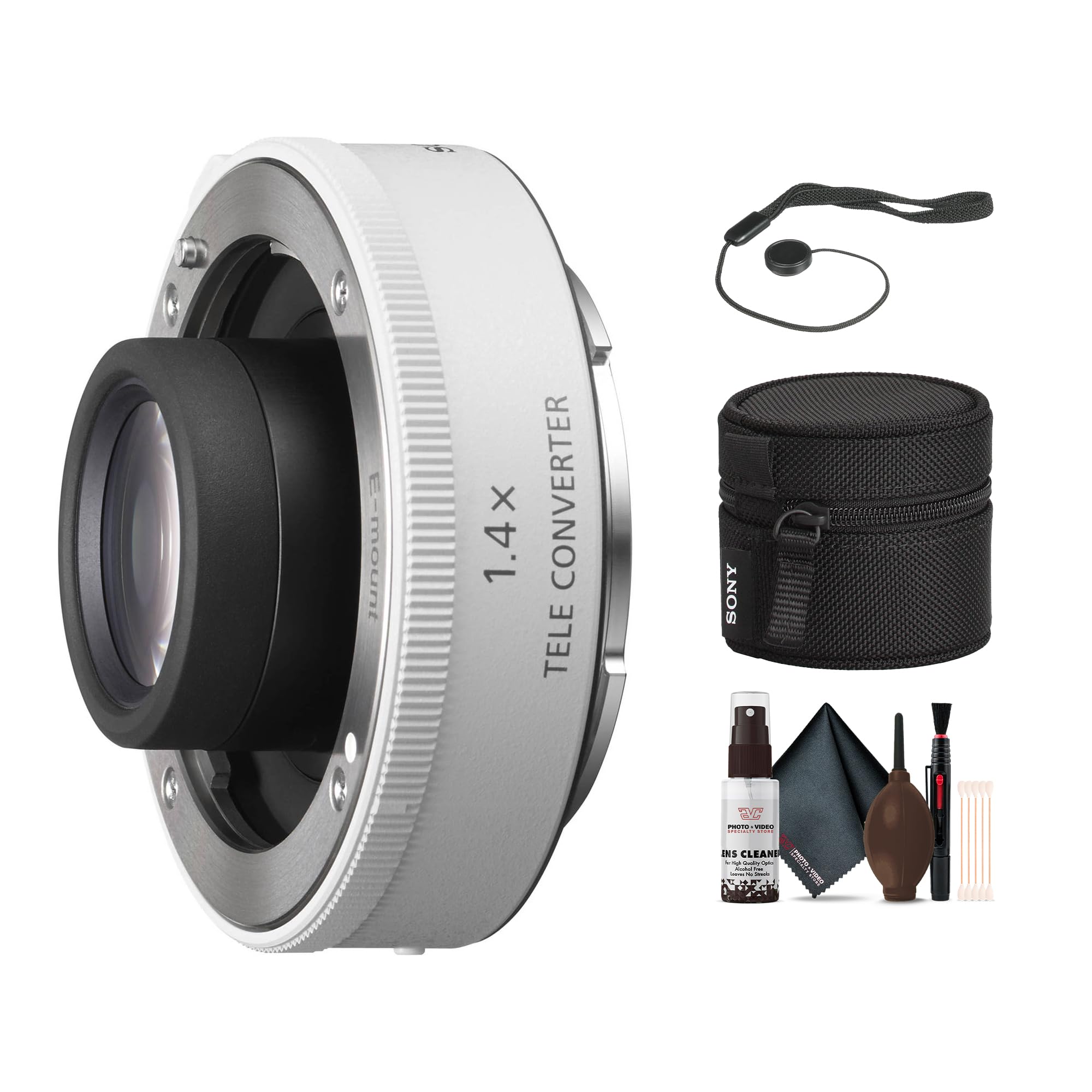 Sony FE 1.4X Teleconverter Lens with Lens Cap Keeper and Cleaning Kit