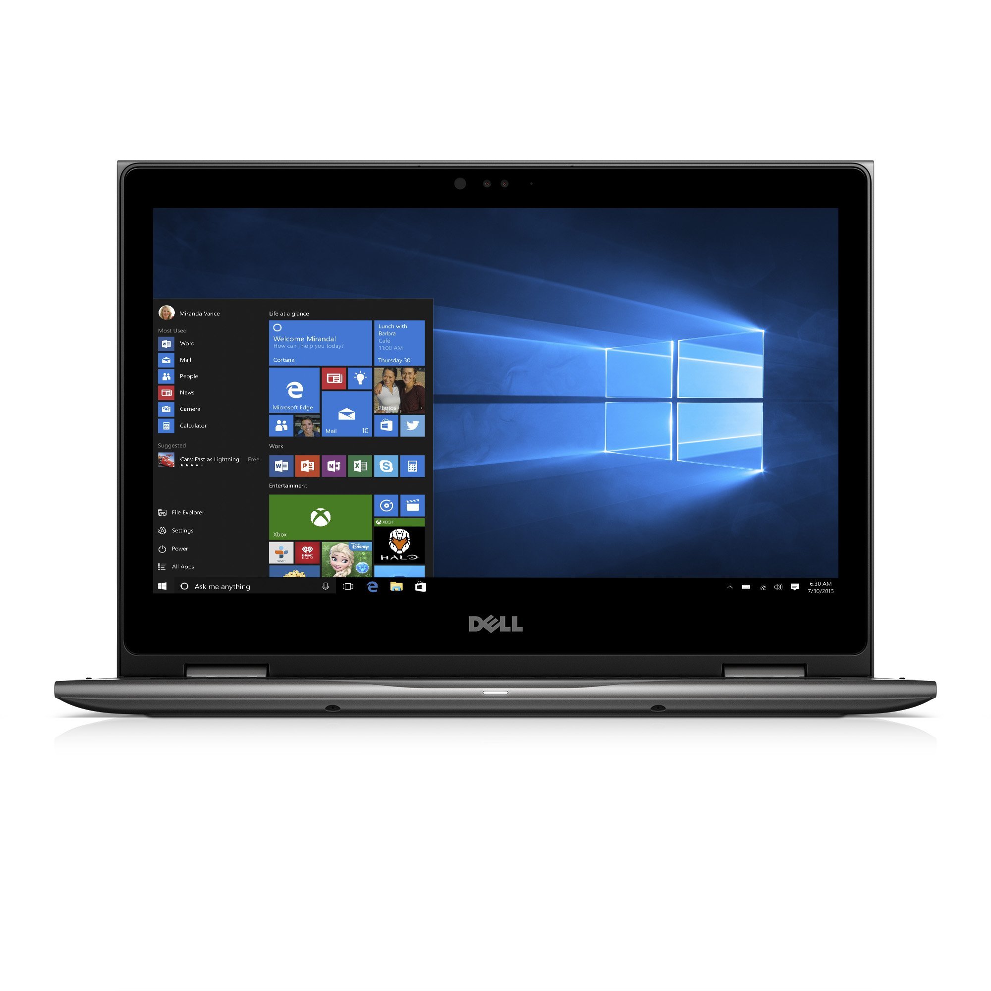 Dell i5378-3031GRY-PUS Inspiron, 13.3" 2-in-1 Laptop (7th Gen Core i3 (up to 2.40 GHz), 4GB, 1TB HDD), Intel HD Graphics 620, Theoretical Gray 1
