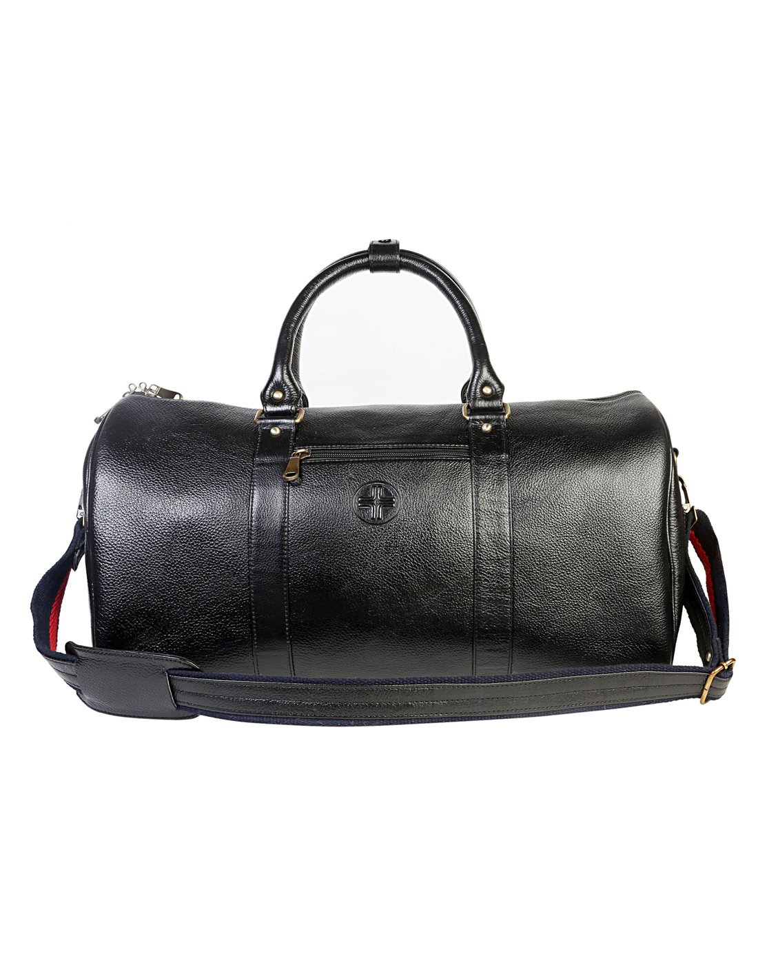 JL Collections Leather 19 Inch Square Duffel Travel Bag 1