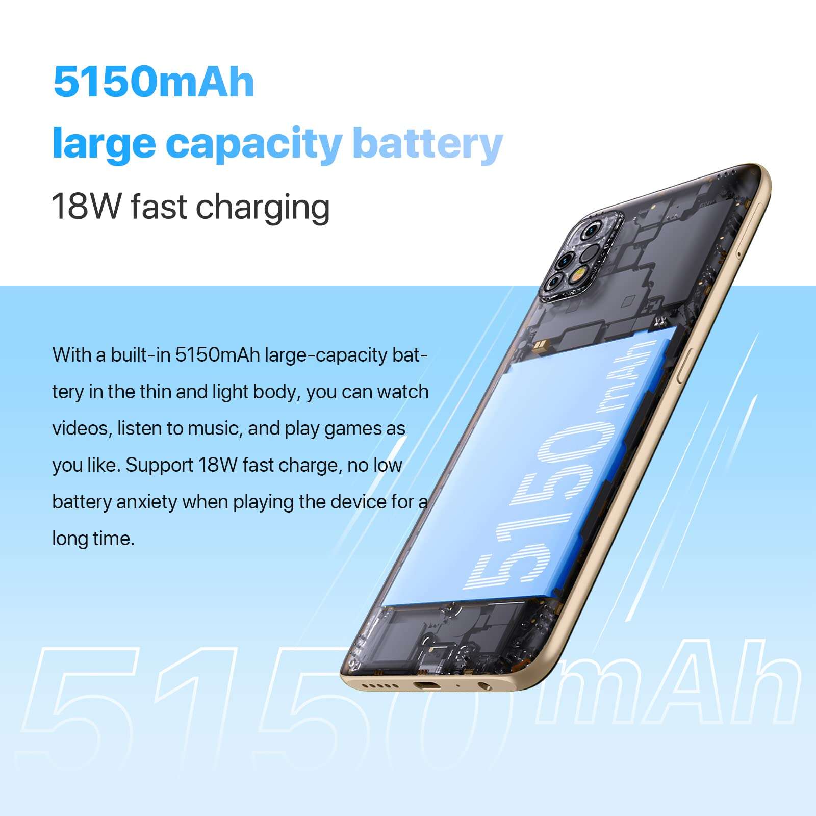 UMIDIGI A13 Pro 5G Cell Phone Unlocked (8GB+128GB), 6.5 inch, Android 12, Dual SIM 5G Mobile Phone, 5150mAh Large Battery, 48MP+24MP+5MP Camera, 5G Dual SIM GSM Volte Unlocked Smartphone, 18W, NFC 6