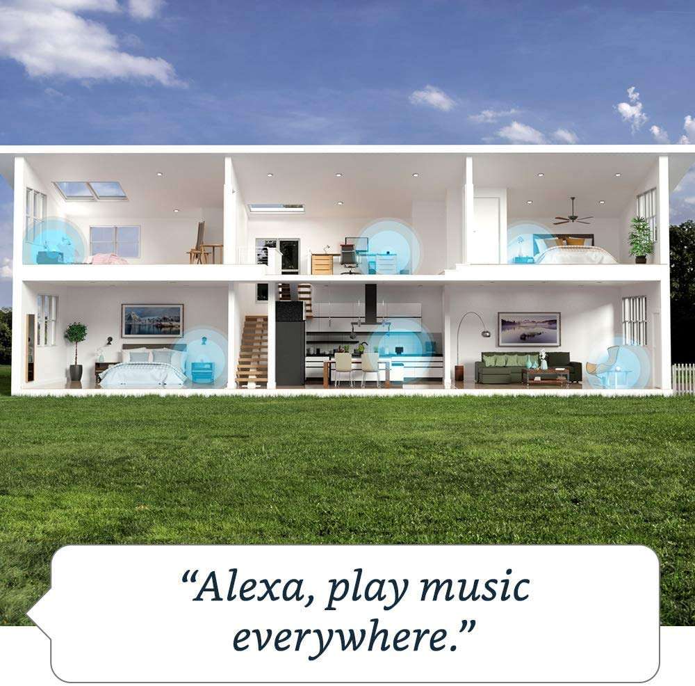 Echo Dot (4th Gen) | Smart speaker with clock and Alexa | Glacier White 2