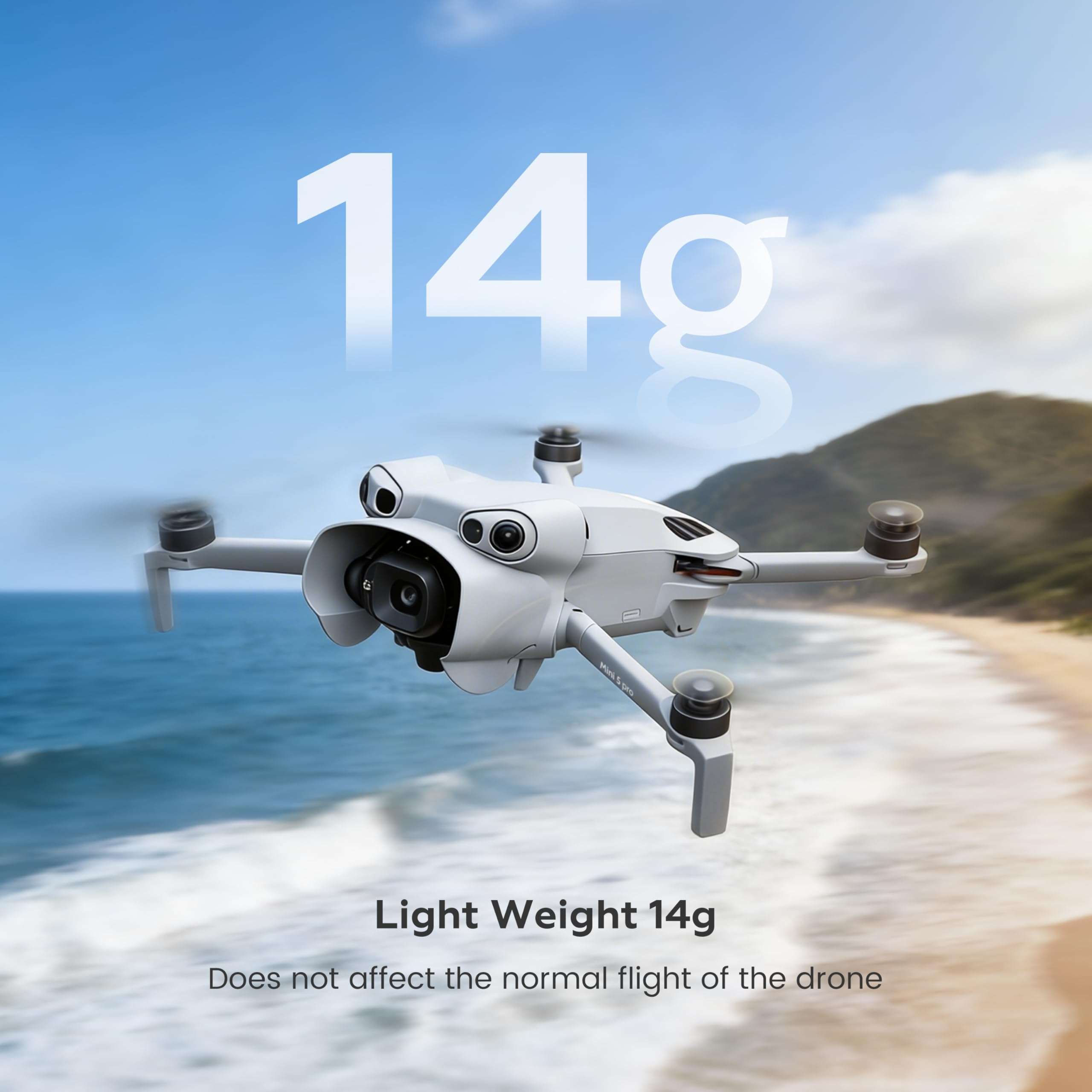 STARTRC Gimbal Guard & Lens Hood for DJI Mini 5 Pro, Quick Release Sunshade Cover Protector Accessories 4