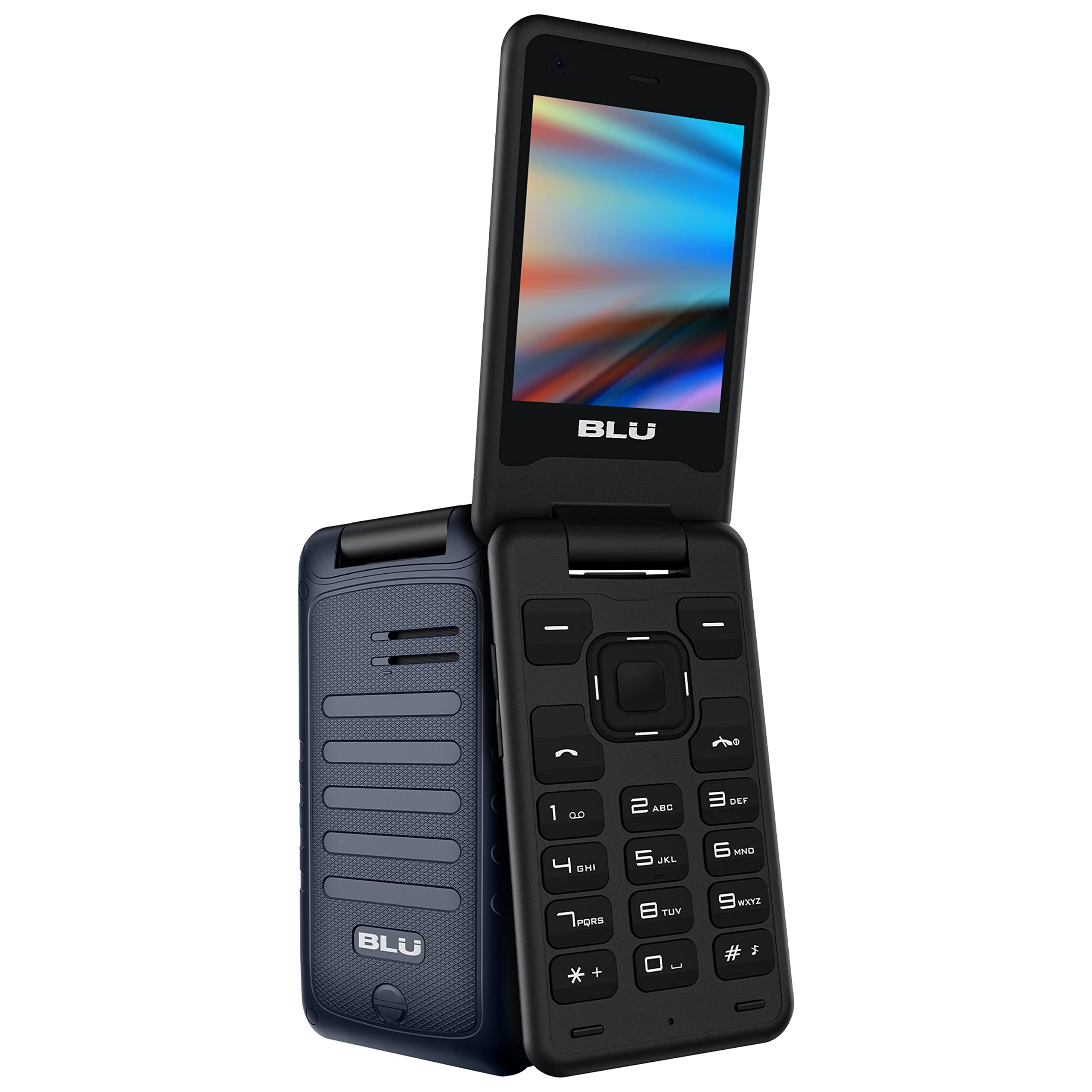 BLU Tank Flip |Unlocked | 4G LTE Flip Phone|2022 | 2.8” + 1.8” Display | Blue 3