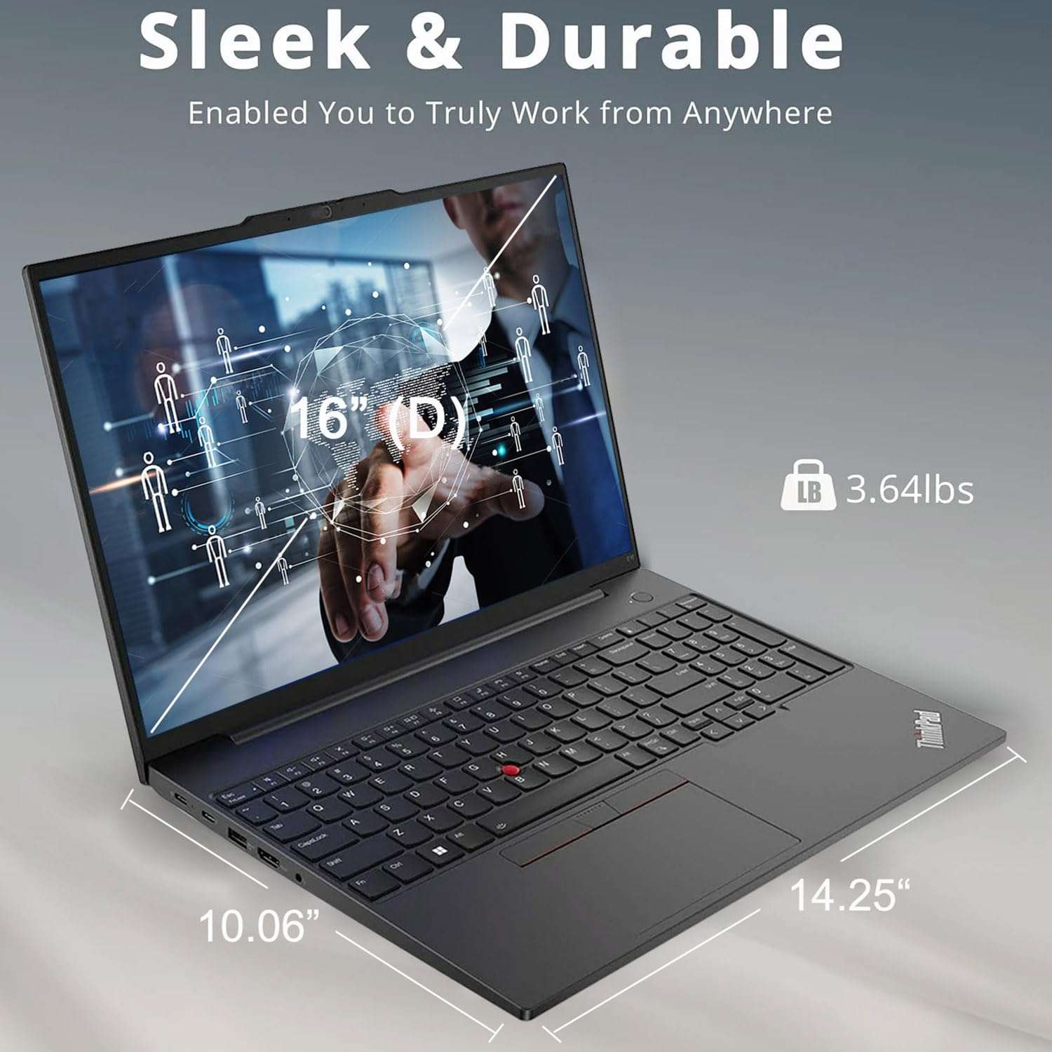 Lenovo ThinkPad E16 16" FHD+ Business Laptop Computer, 13th Gen Intel Octa-Core i5-13420H (Beat i7-1355U), 24GB DDR4 RAM, 1TB PCIe SSD, WiFi 6, Backlit Keyboard, Thunderbolt4, Windows 11 Pro, AZ-XUT 4