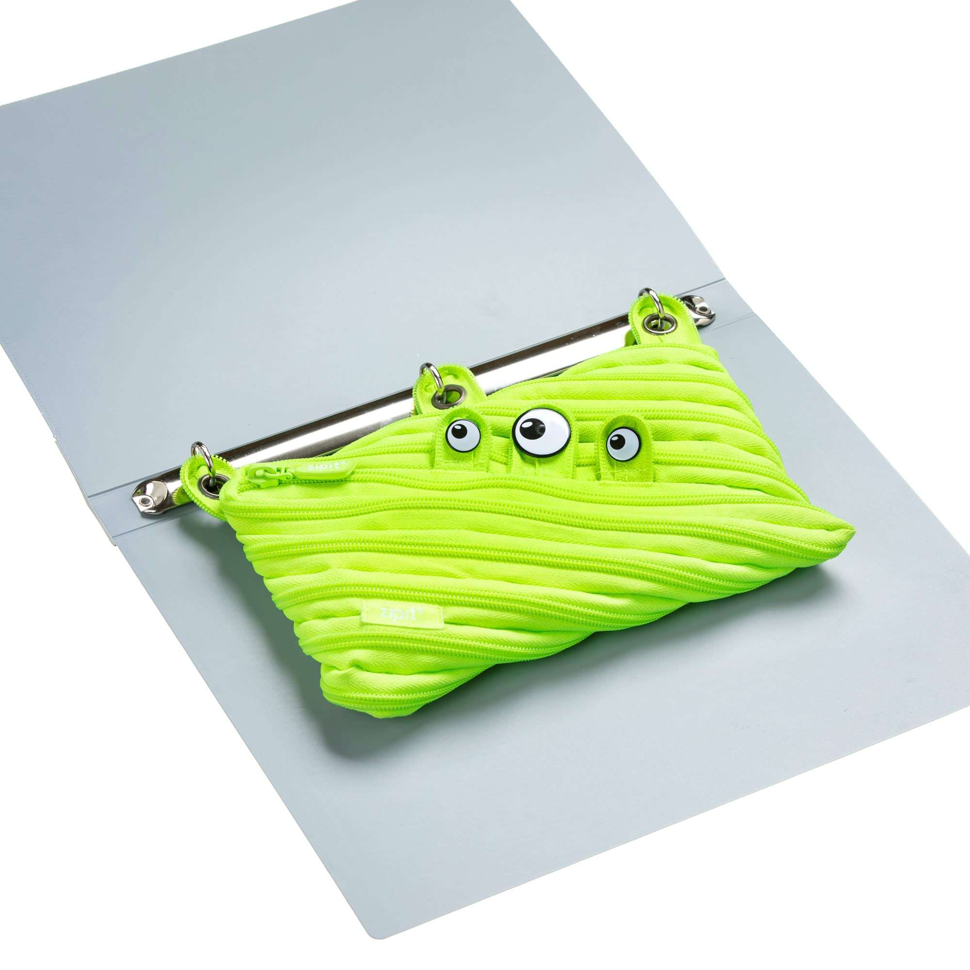 ZIPIT Monster 3-Ring Pencil Case, Lime 6