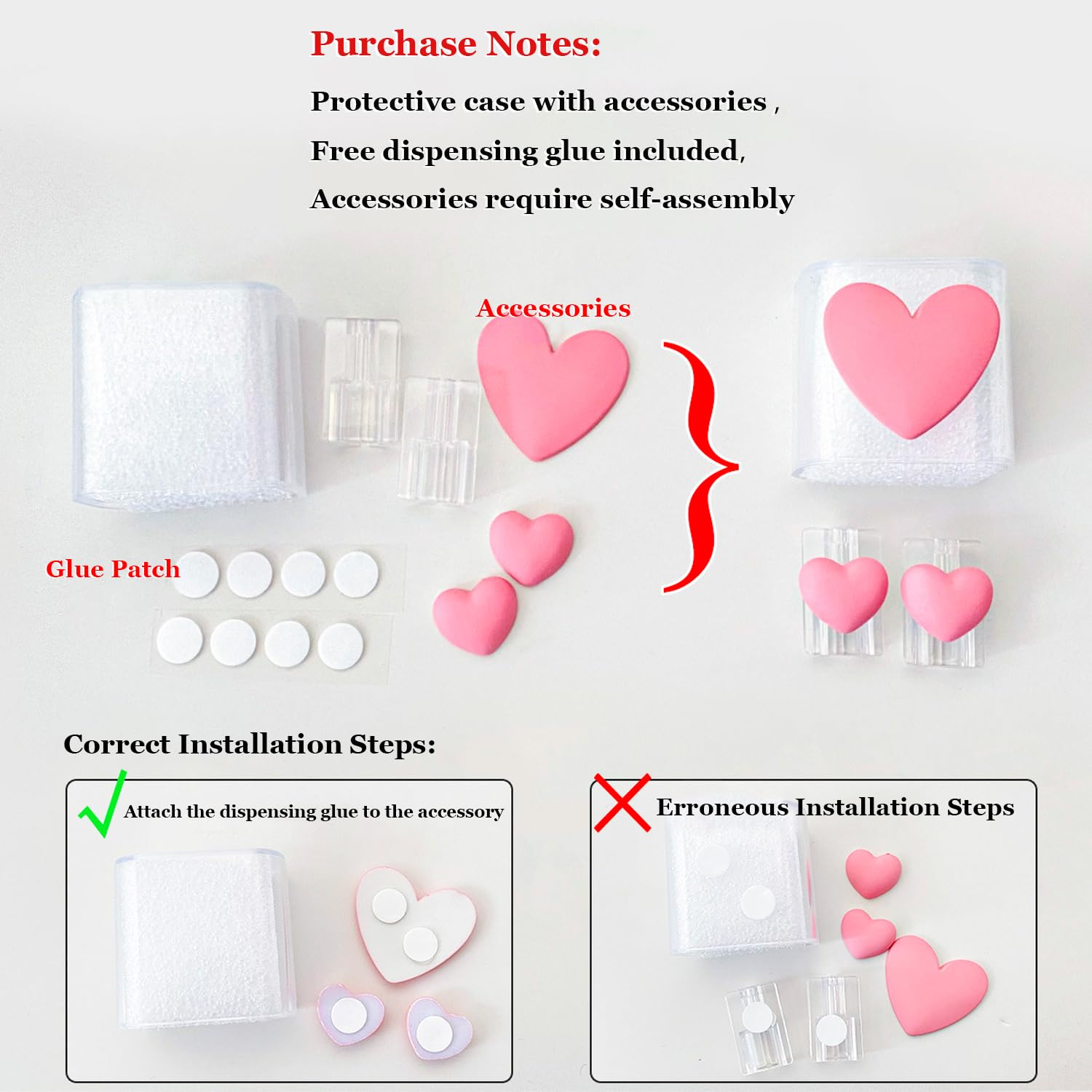 Seanai 5in1 18W/20W Charger Case Compatible with Apple 20W Power Adapters, Lovely Charger Cover & Cable Protector for iPhone Pro Max & MacBook Neo 13 Inch Charging Cables, Pink Crystal Butterfly 4
