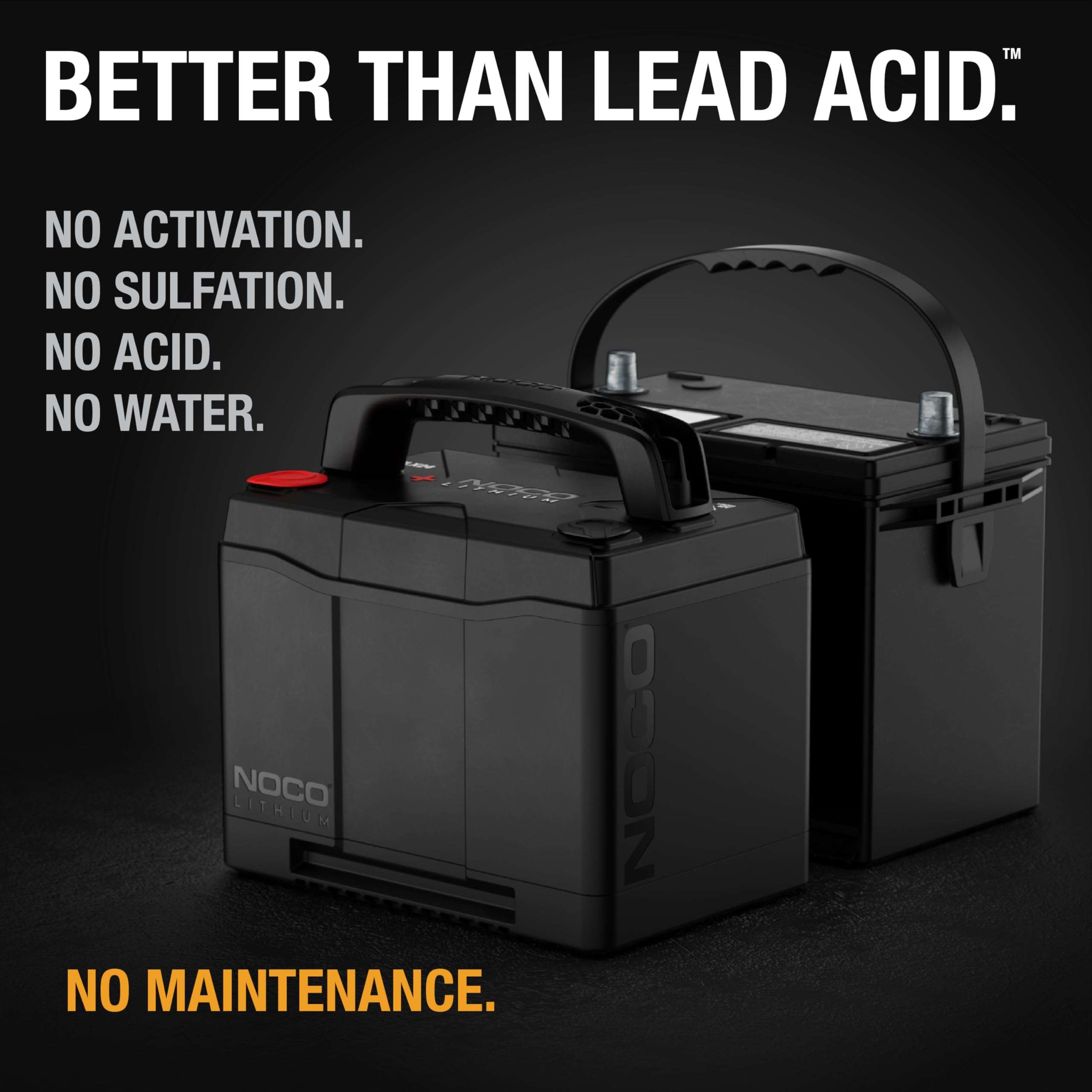 NOCO Lithium NLX24: 12V Dual-Purpose LiFePO4 Lithium-Ion Battery - 90Ah Deep-Cycle and 1200A Group 24 Starter Battery - UL Listed - Built-In Dynamic BMS 5