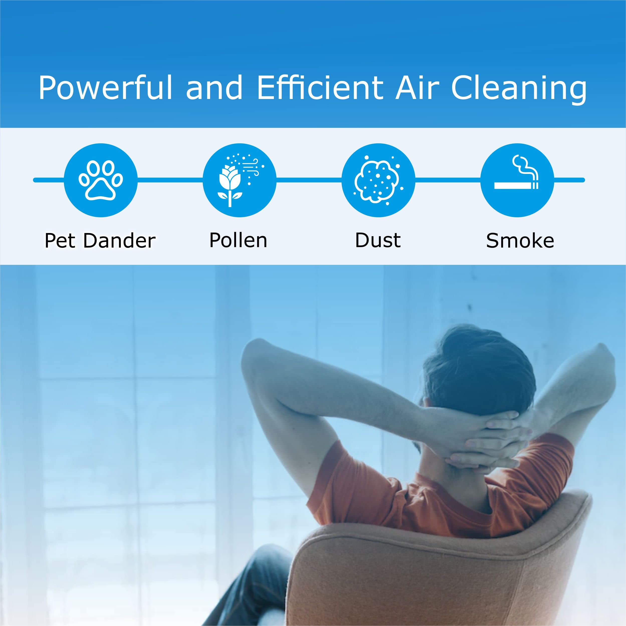 Sirena Air Ionizers for Home Negative Ion Filtration System, Quiet Air Freshener for Bedroom, Kitchen, Removes Odors, Smoke, Dust, Pets, Mini Ionic Air Purifier w/built in Clock and Night Light (1) 5
