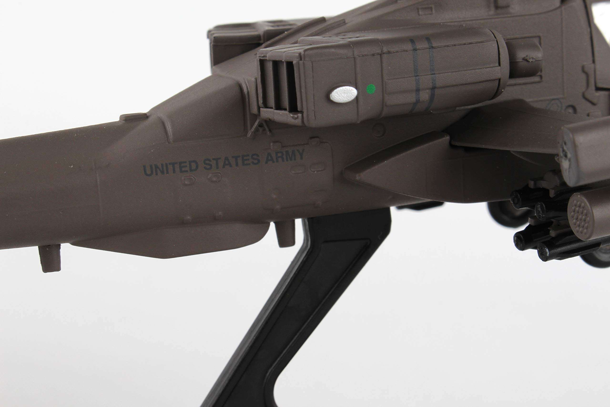Daron Postage Stamp Boeing AH-64D Apache Longbow 1/100 Scale Diecast Display Model with Stand ,Medium 5