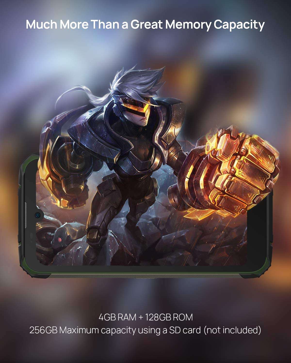 DOOGEE S59 Pro Unlocked Rugged Smartphone 10050mAh battery 4GB + 128GB Unlocked Cell Phones 2W loud Speaker 16MP Camera Android 10 5.71" Screen Helio P22 Waterproof Phone Unlocking （Green） 4