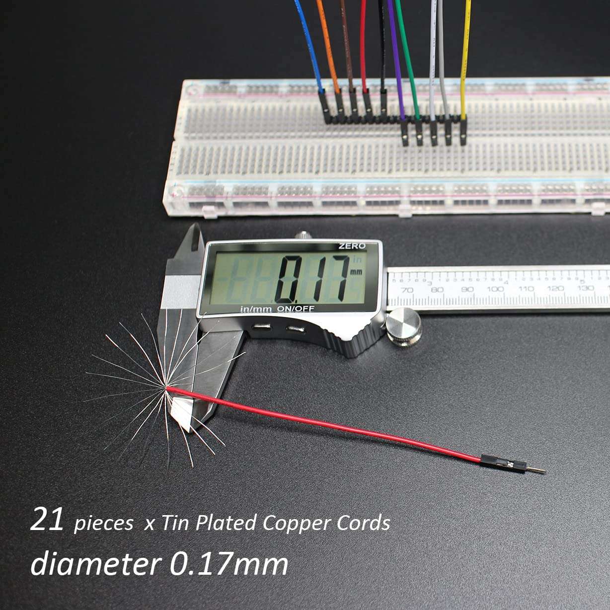 Bestlus Breadboard Jumper Wires 20AWG, Exclusives 10CM Male to Male Jumper Cable Wires M/M 4'' 10 Colors Pack of 120 Square Head 0.1'' (4'', M/M) 5