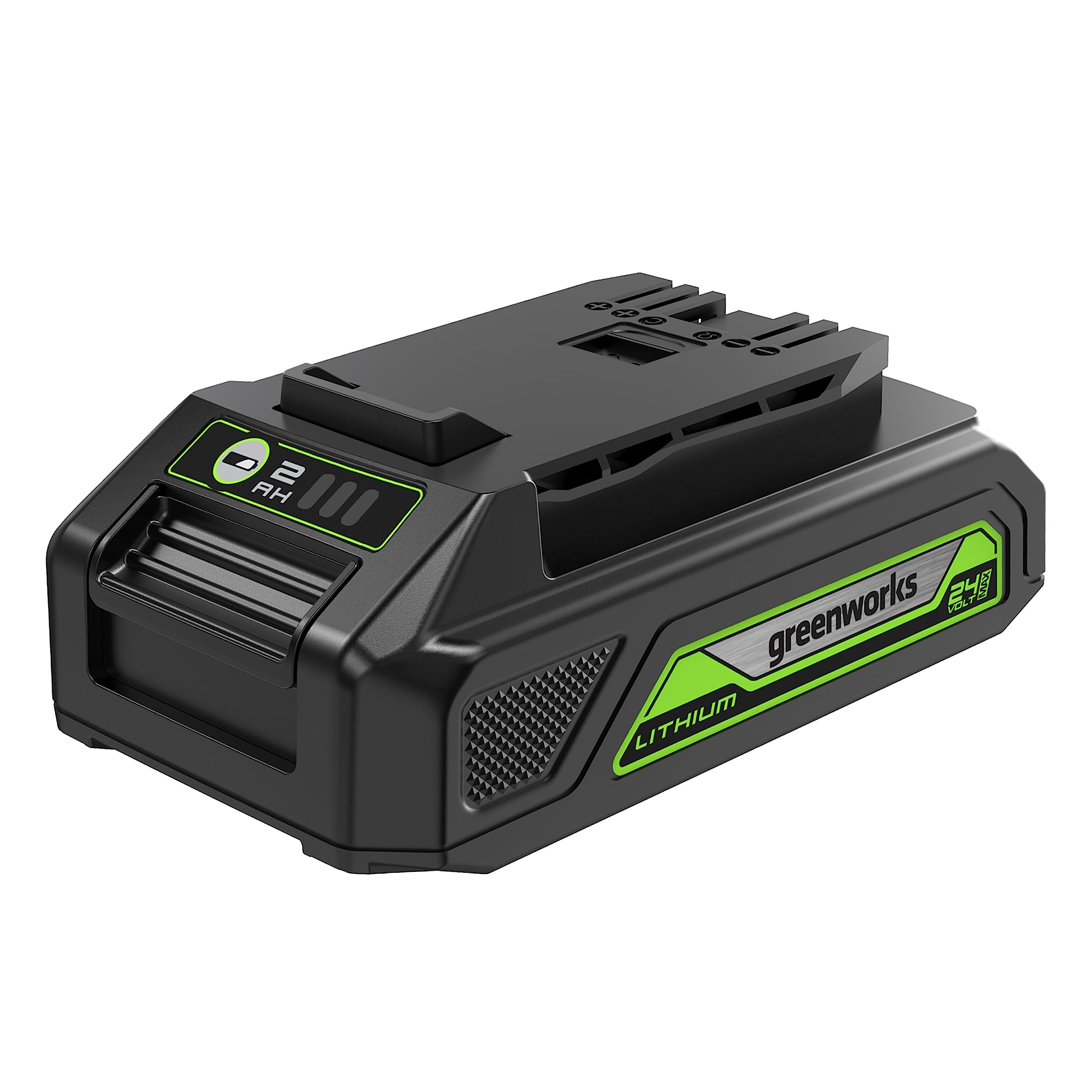Greenworks 24V 2.0Ah Lithium-Ion Battery (Genuine Greenworks Battery / 125+ Compatible Tools), Green 1