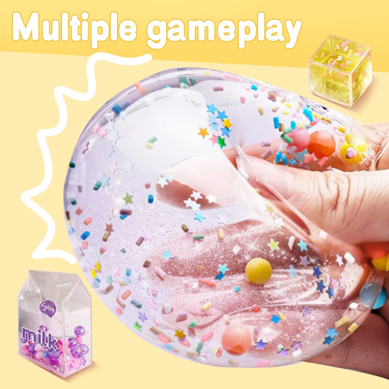 LIYAR Nano Tape Bubble Kit 80 Pack Nano Bubble Tape Kit,2 Roll Nano Tape with Clay Viral Nano Bubble Tape Fidget Toys Adults Girls Toys Party Favors Unique Toys Nano Tape Bubble Kit for Kids 6