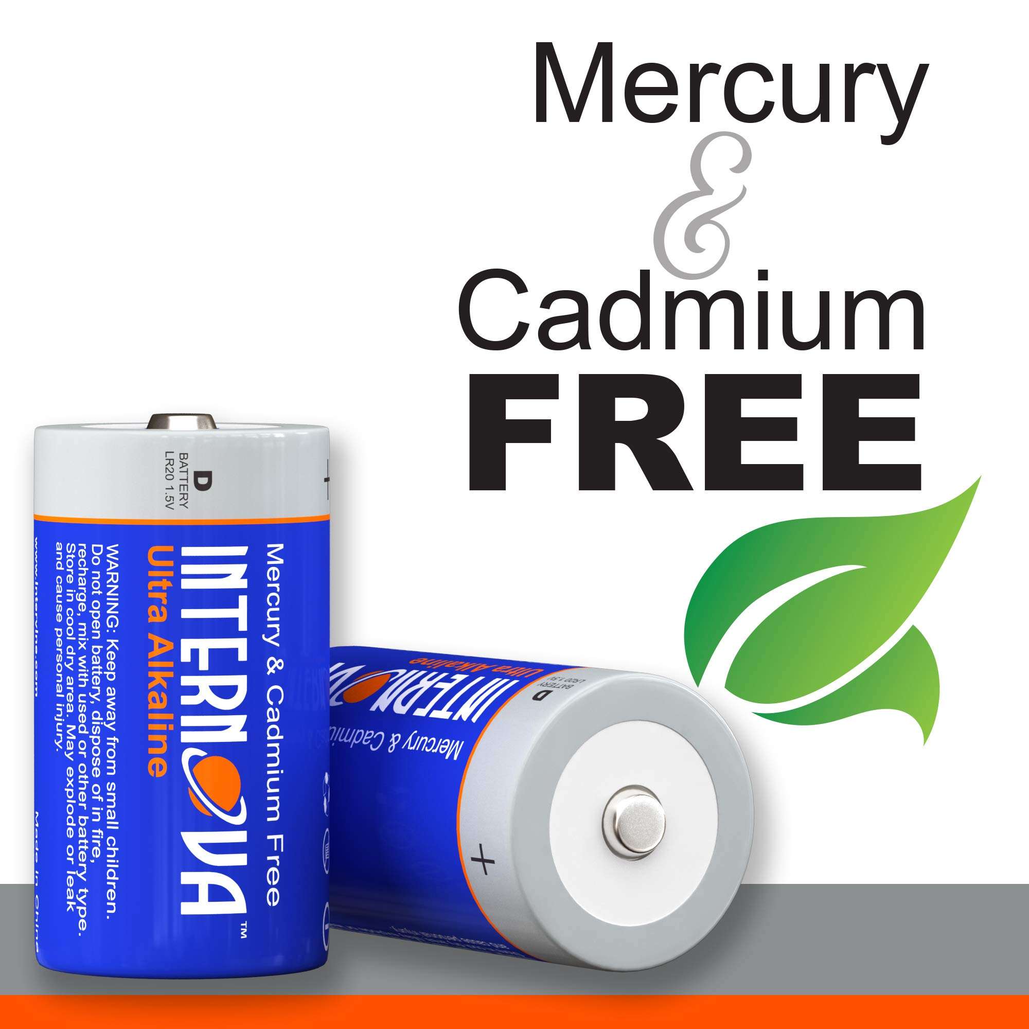 INTERNOVA® Alkaline D Cell Batteries, LR20 1.5V Cell High Performance, Easy to Open 6 Count Pack 4