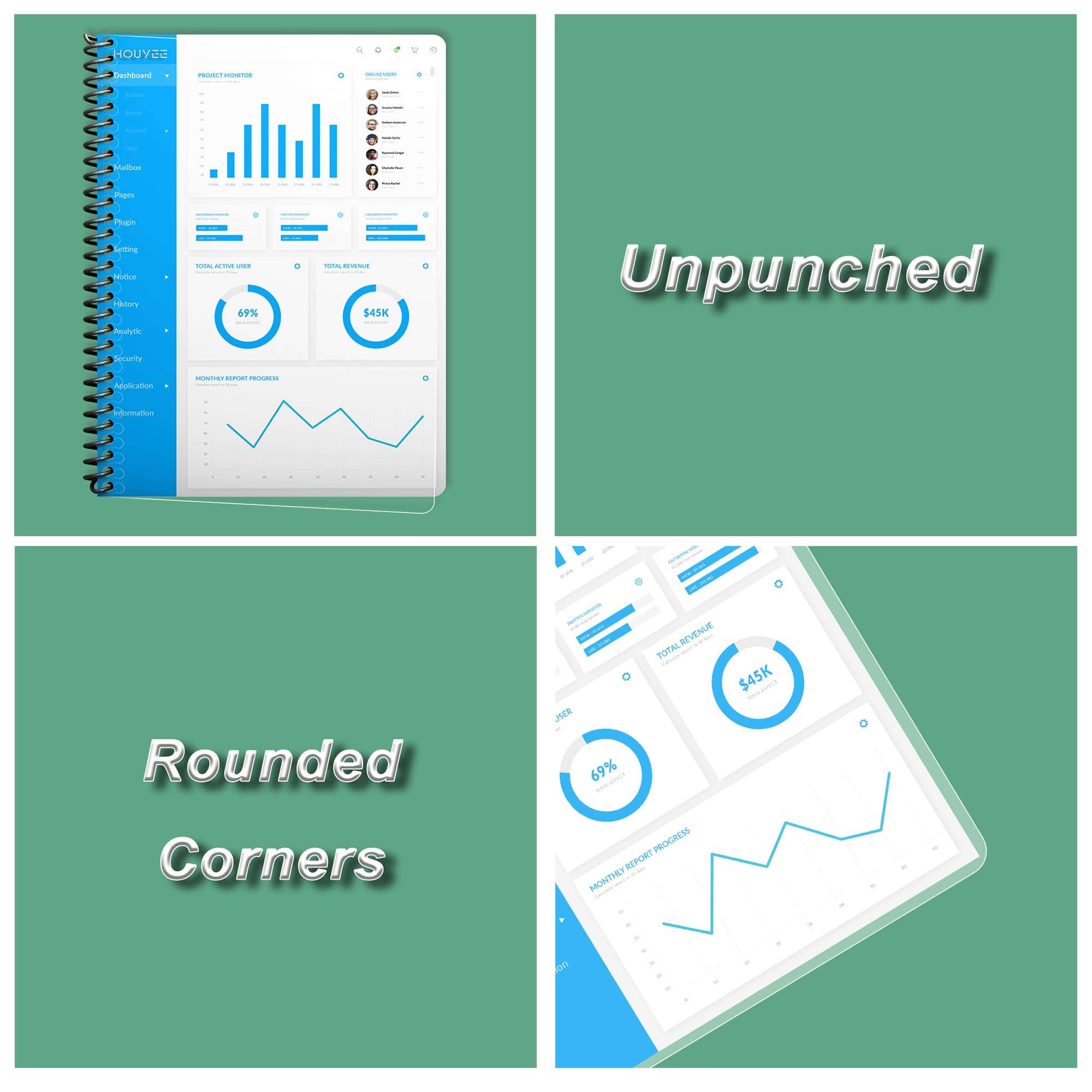 HOUYEE 100 Pack Clear Binding Presentation Covers, PVC Clear Covers for Binding,10 Mil, 8-3/4 x 11-1/4 Inches, for School Projects, Business Presentations, Personal Supplies, Oversize 6